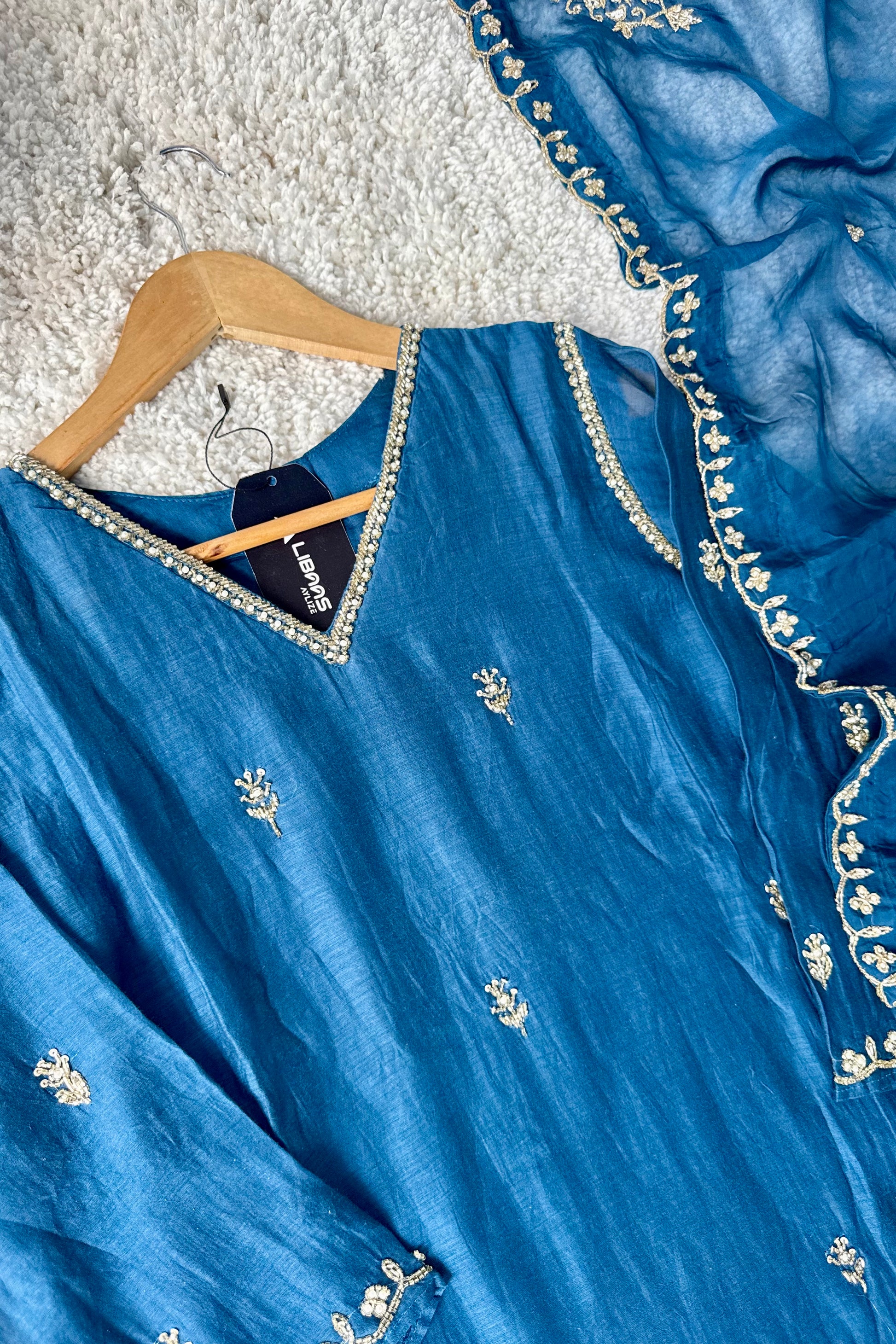 ✨”Mehar– Premium Party wear Mul Chanderi A-Line Kurta Set✨
