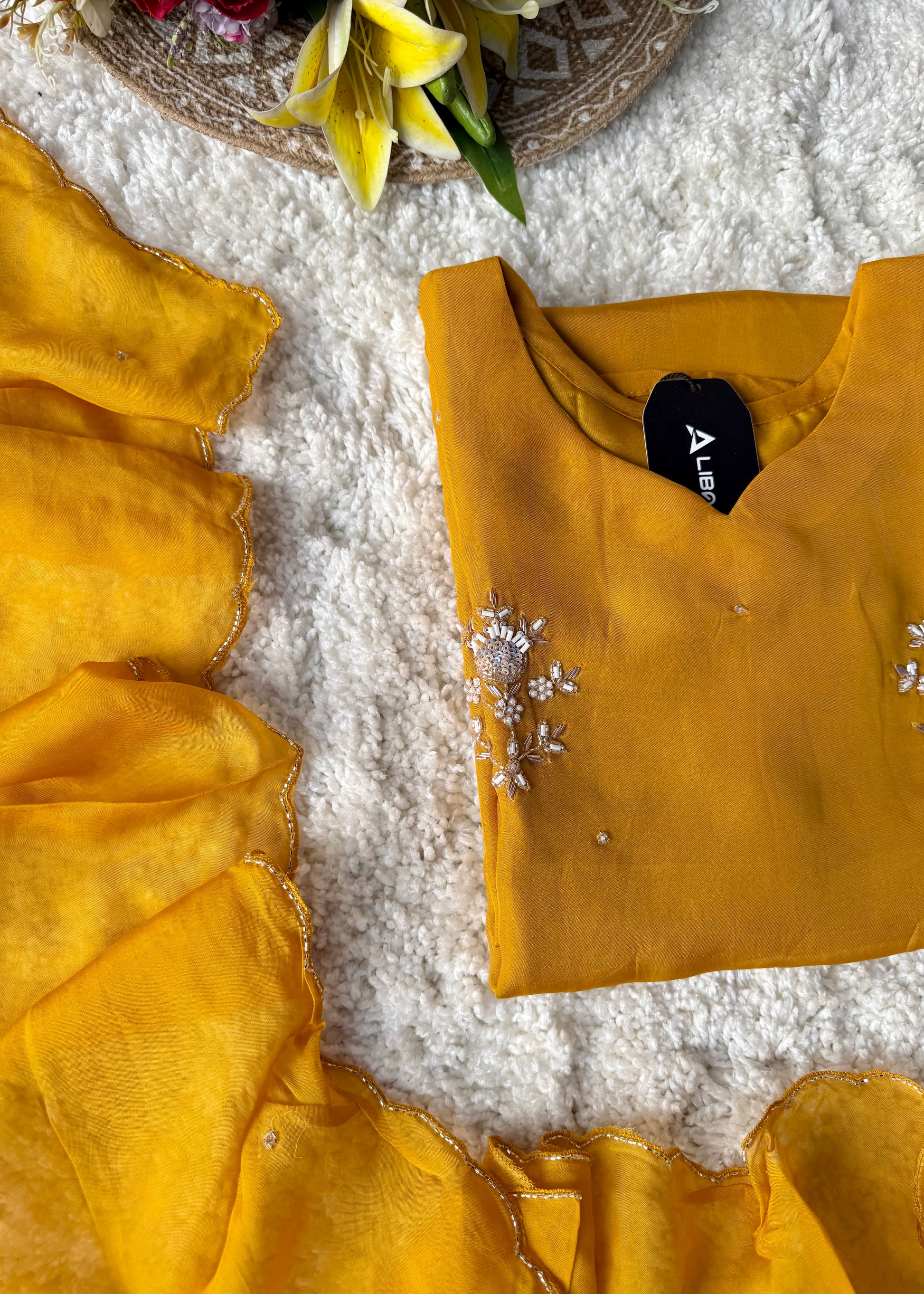 “Ujjwal” Trending Organza Viscose Suit set 🛍️