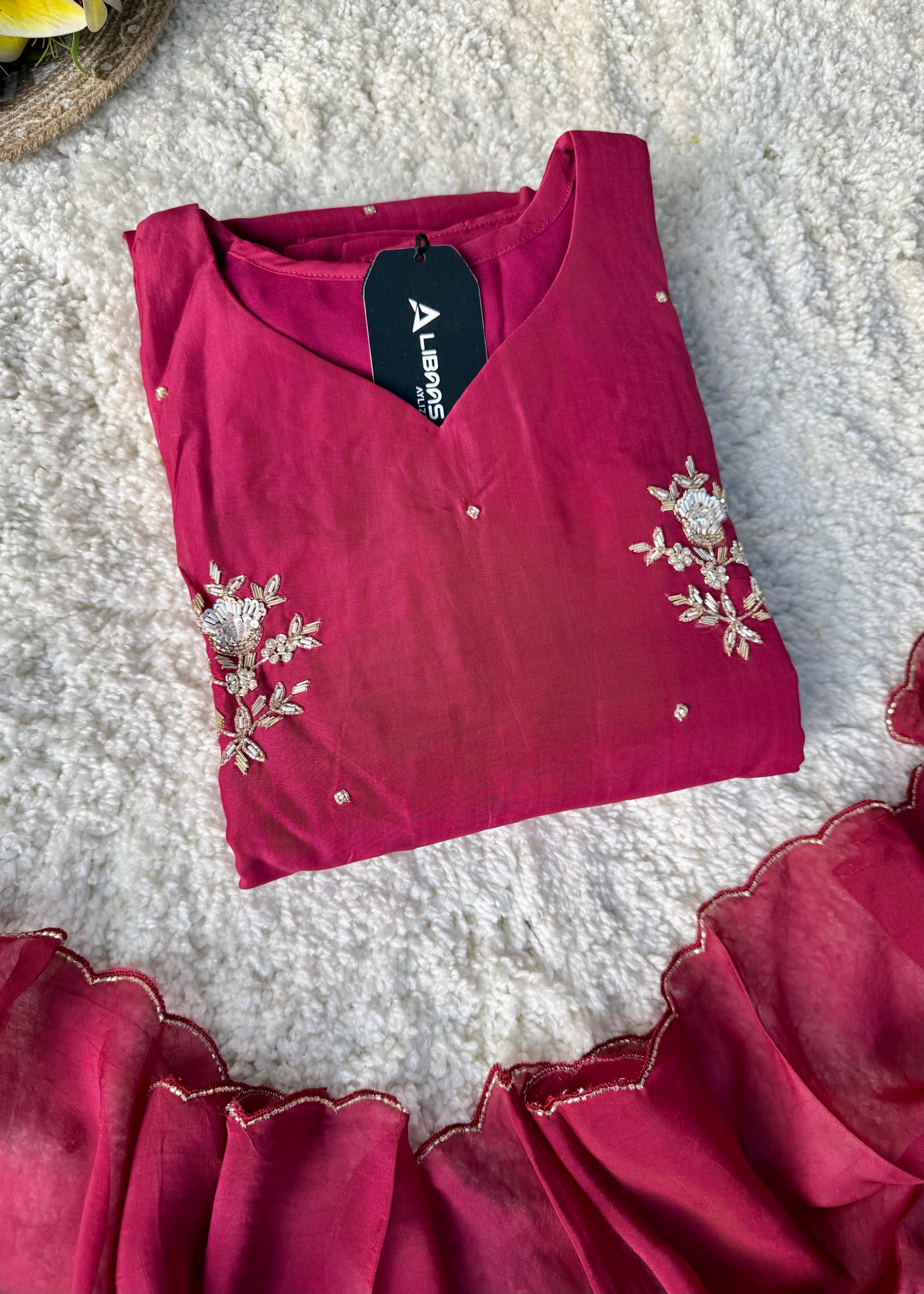 “Ujjwal” Trending Organza Viscose Suit set 🛍️