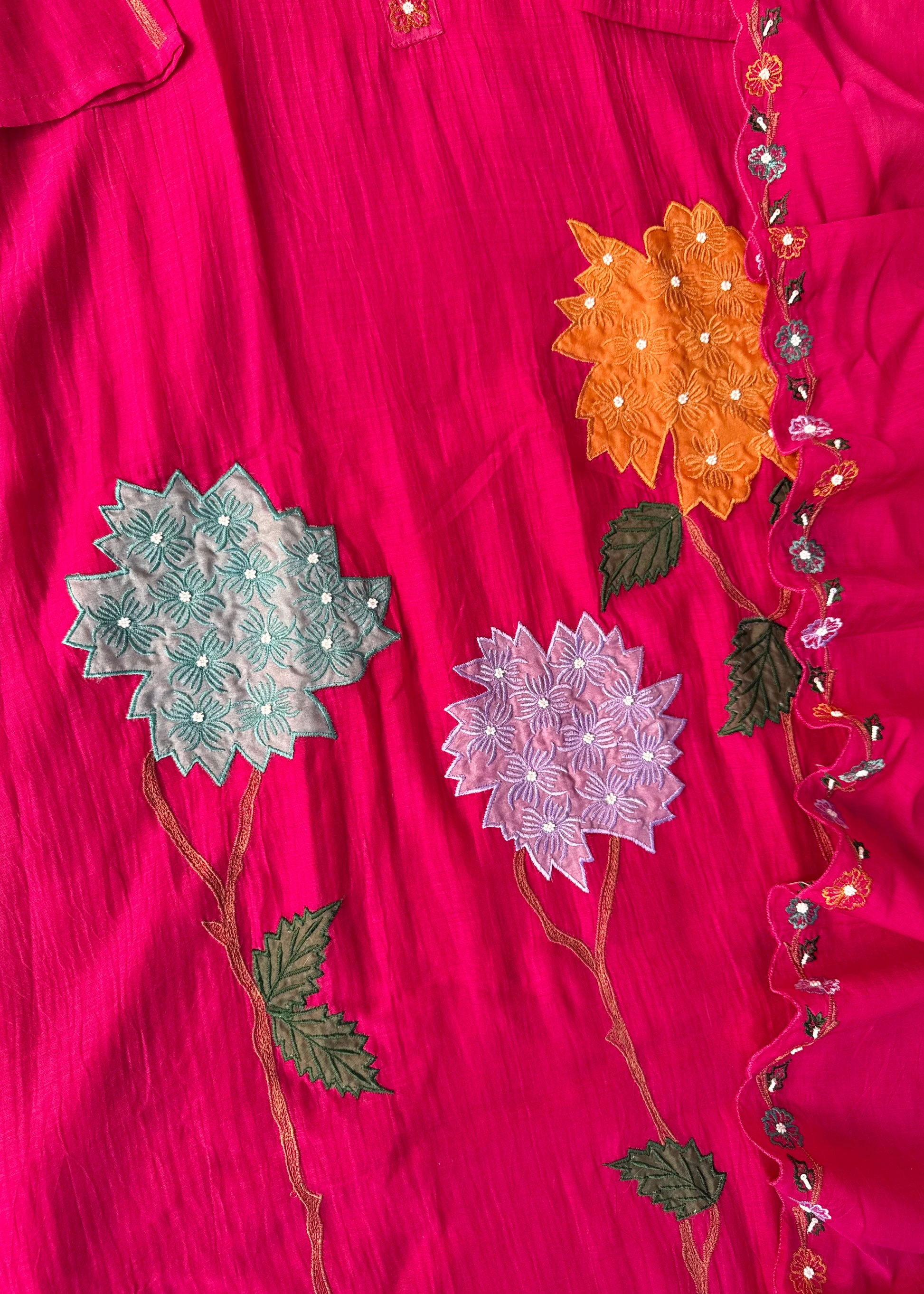 “Gulshan” Gul-E-Noor Banarsi Mul Chanderi A-Line Kurta Set