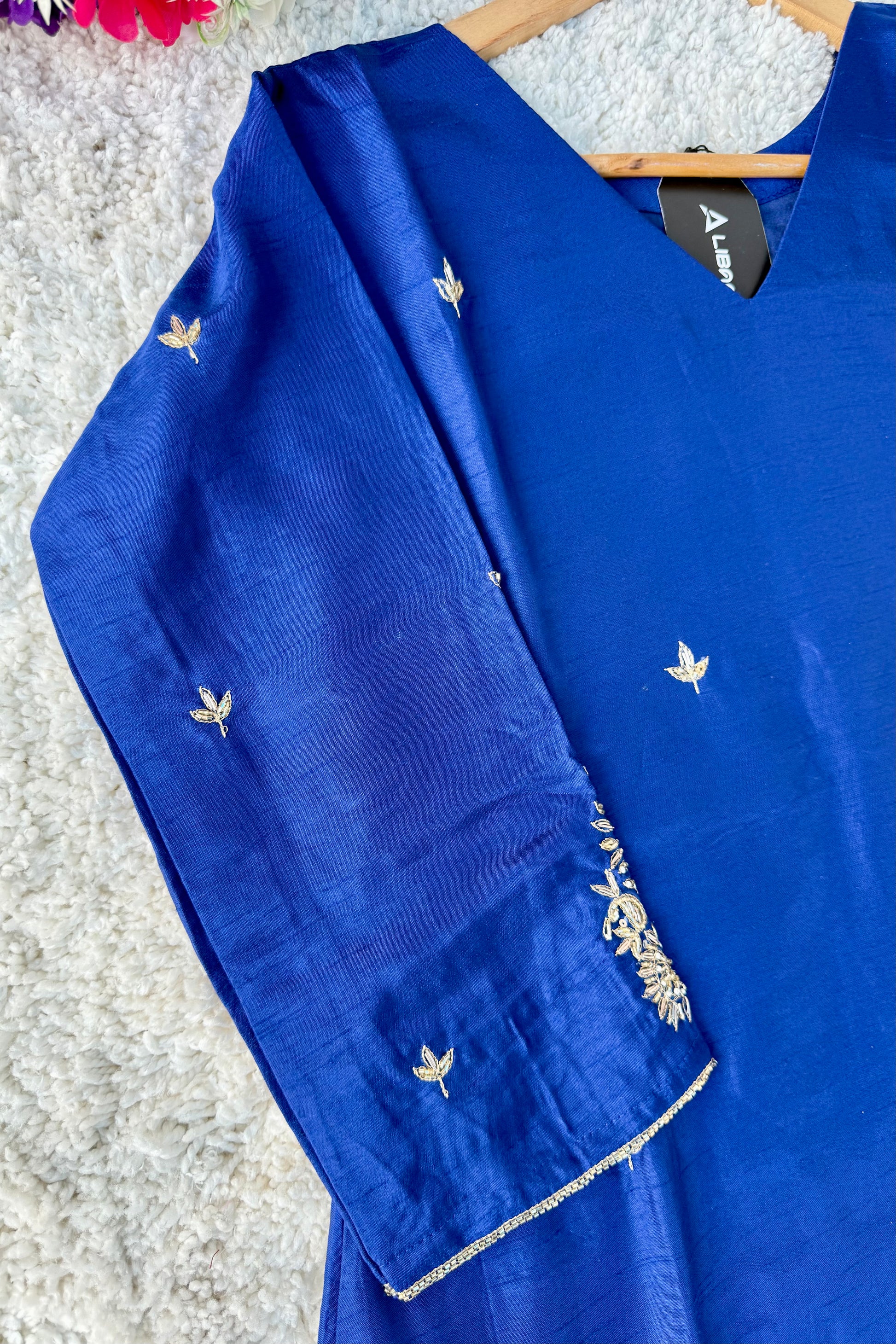✨”Aarti– Premium Dola Silk Heavy Anarkali Kurta Set