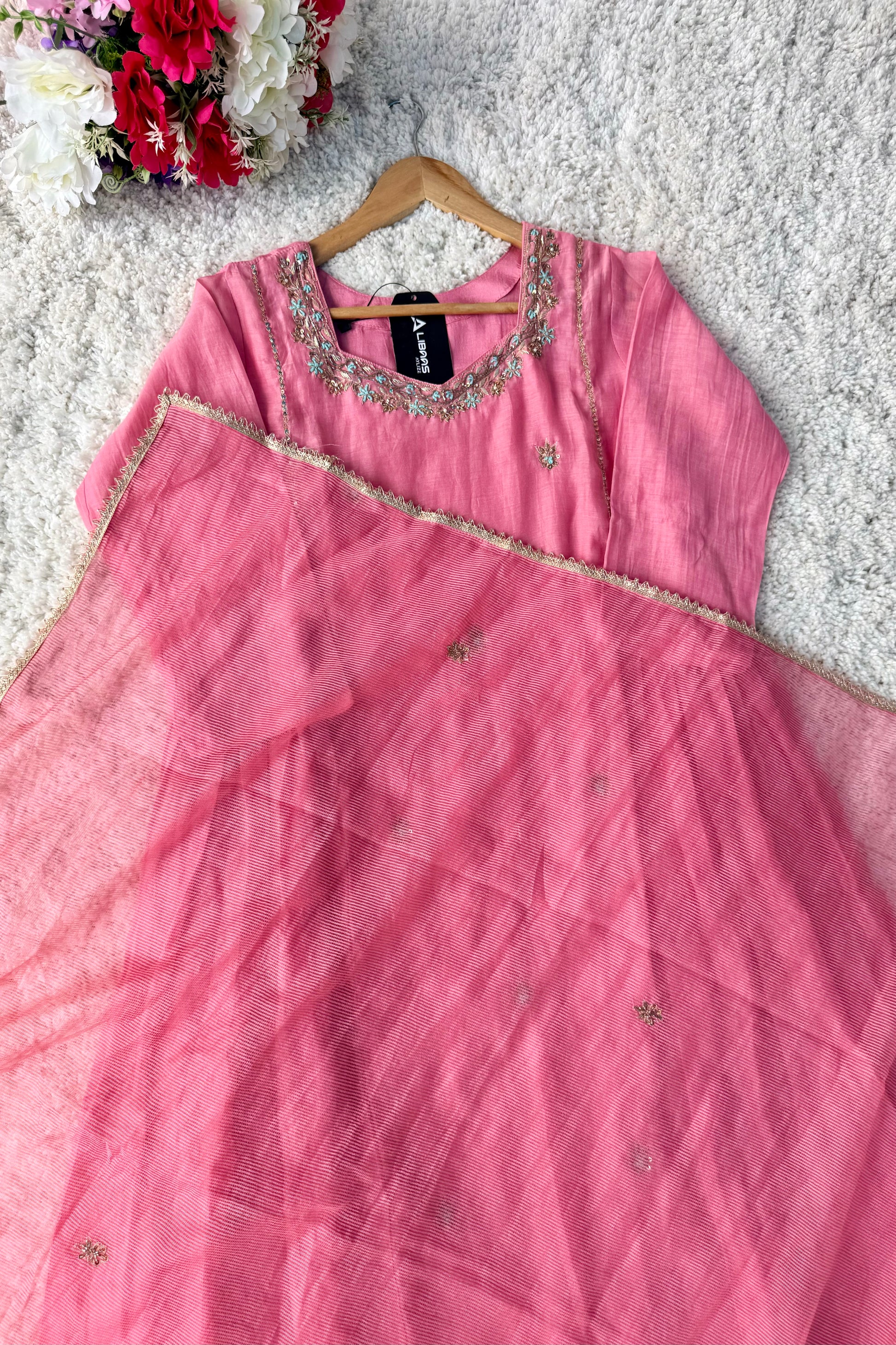 “Ayesha” Premium Mul Chanderi Anarkali Suit set 🛍️
