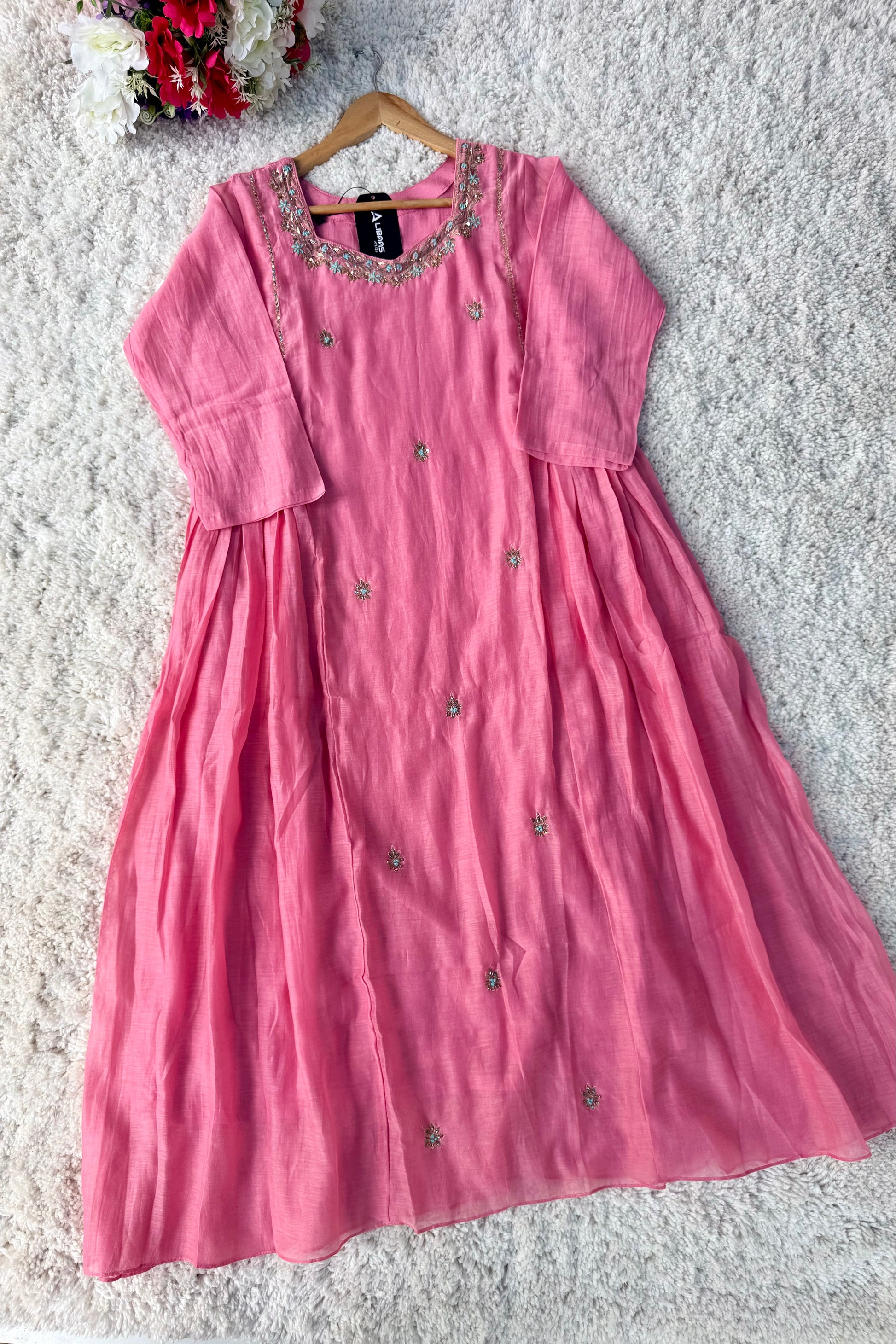“Ayesha” Premium Mul Chanderi Anarkali Suit set 🛍️