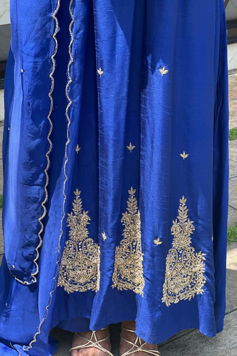✨”Aarti– Premium Dola Silk Heavy Anarkali Kurta Set