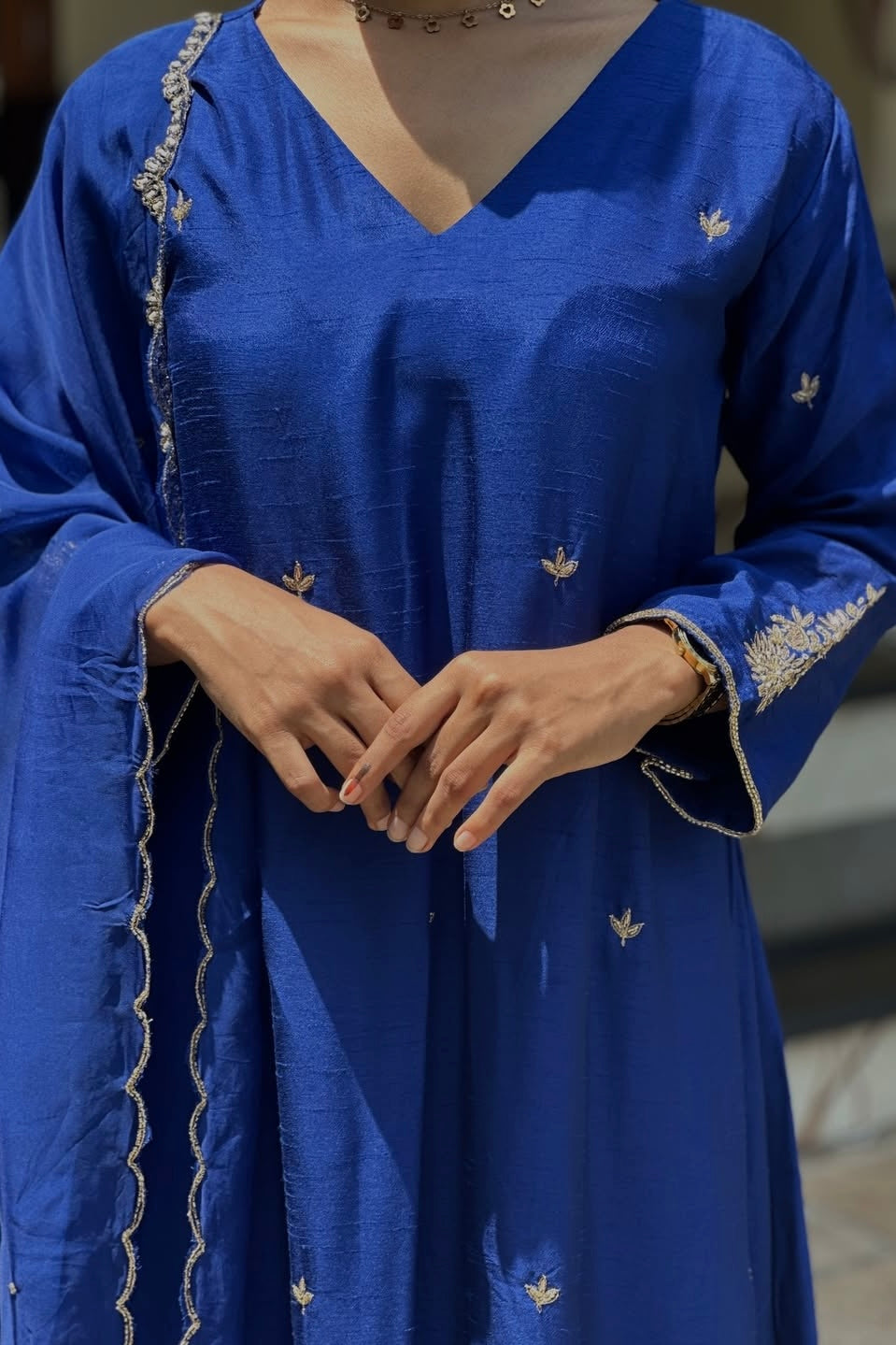 ✨”Aarti– Premium Dola Silk Heavy Anarkali Kurta Set