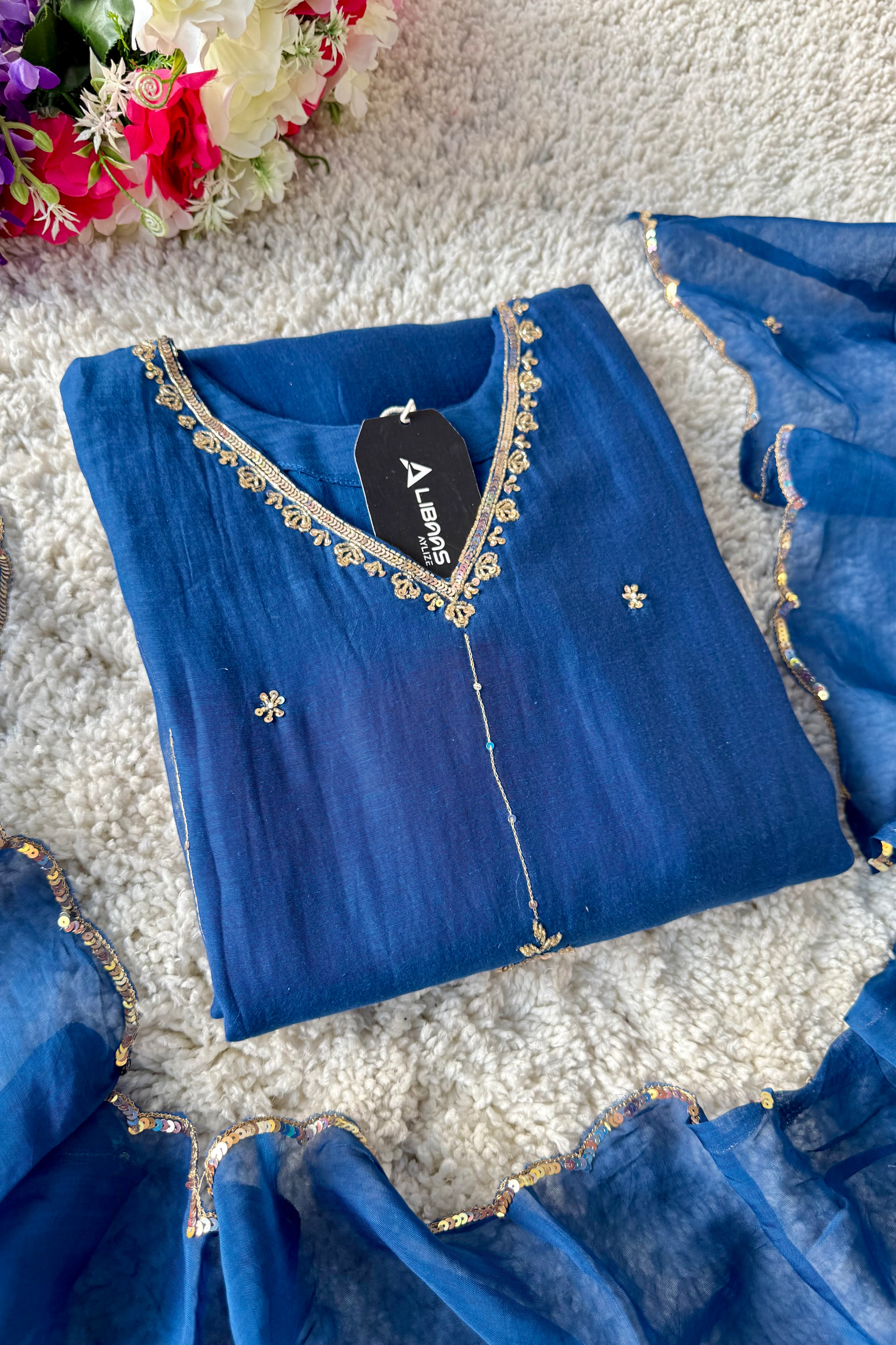 ✨”Grace- Premium Party Wear Mul Chanderi Kurta Set 🛍️