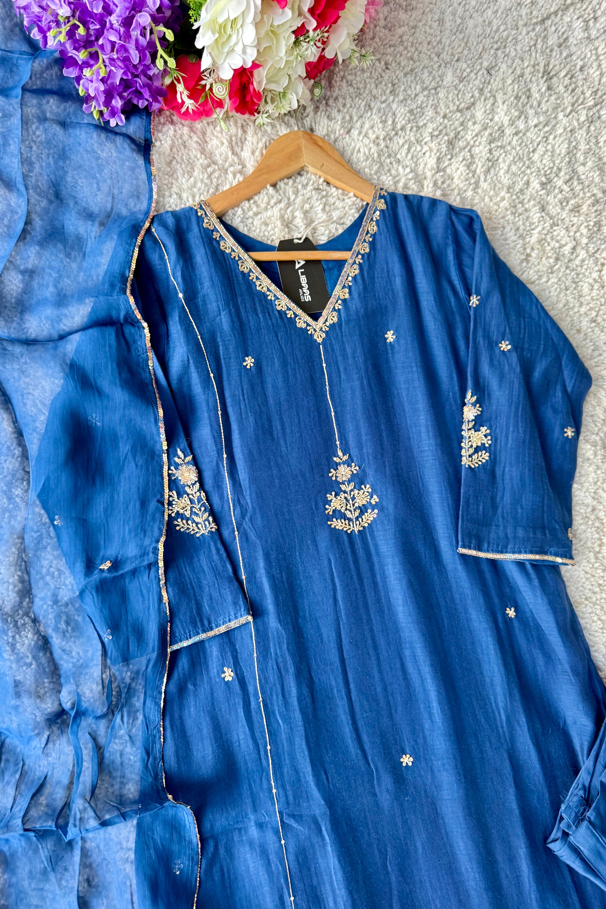 ✨”Grace- Premium Party Wear Mul Chanderi Kurta Set 🛍️