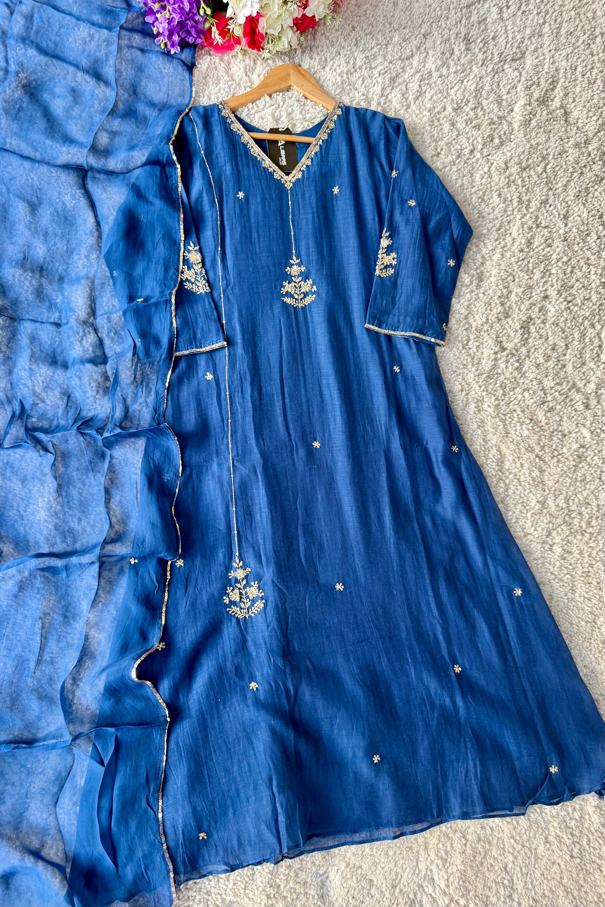 ✨”Grace- Premium Party Wear Mul Chanderi Kurta Set 🛍️