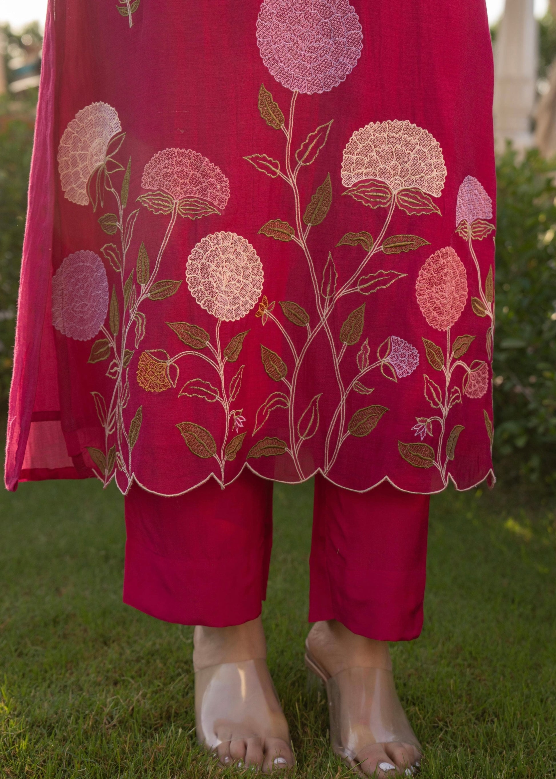 “NAVI” Premium Mul Chanderi party wear kurta set