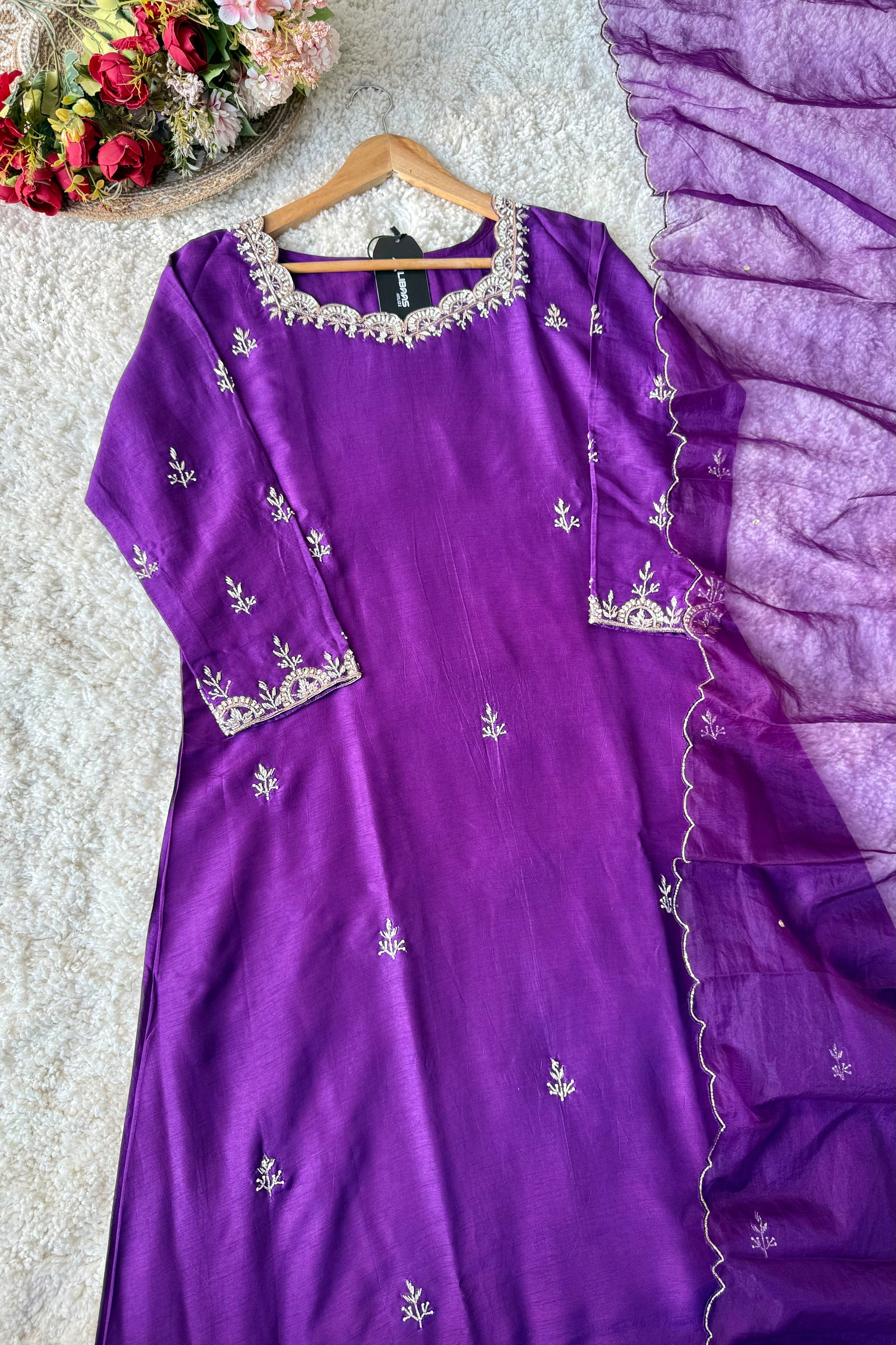 ✨ “Luxe – Premium Dola Silk Kurta Bottom Dupatta Set