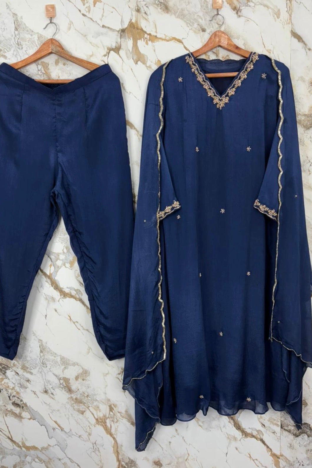 Aaira - Premium Chinnon A-Line Suit Set