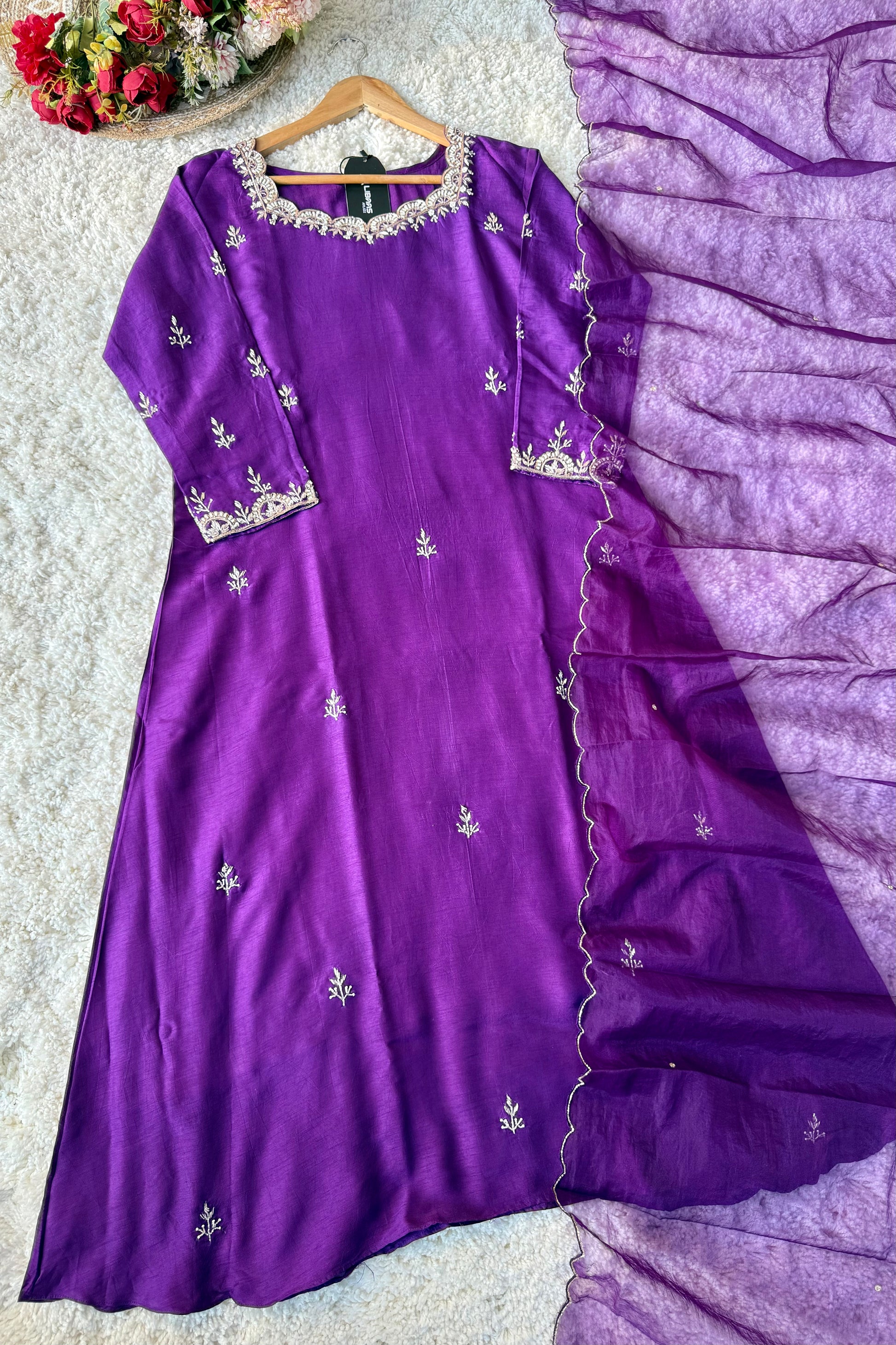 ✨ “Luxe – Premium Dola Silk Kurta Bottom Dupatta Set