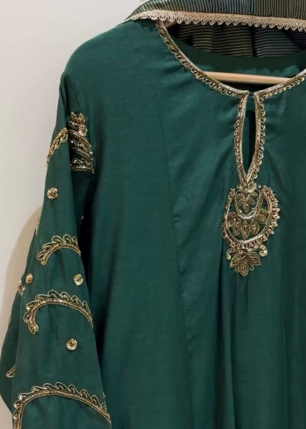 “Myra” Premium Mul Chanderi A line Anarkali Kurta Set