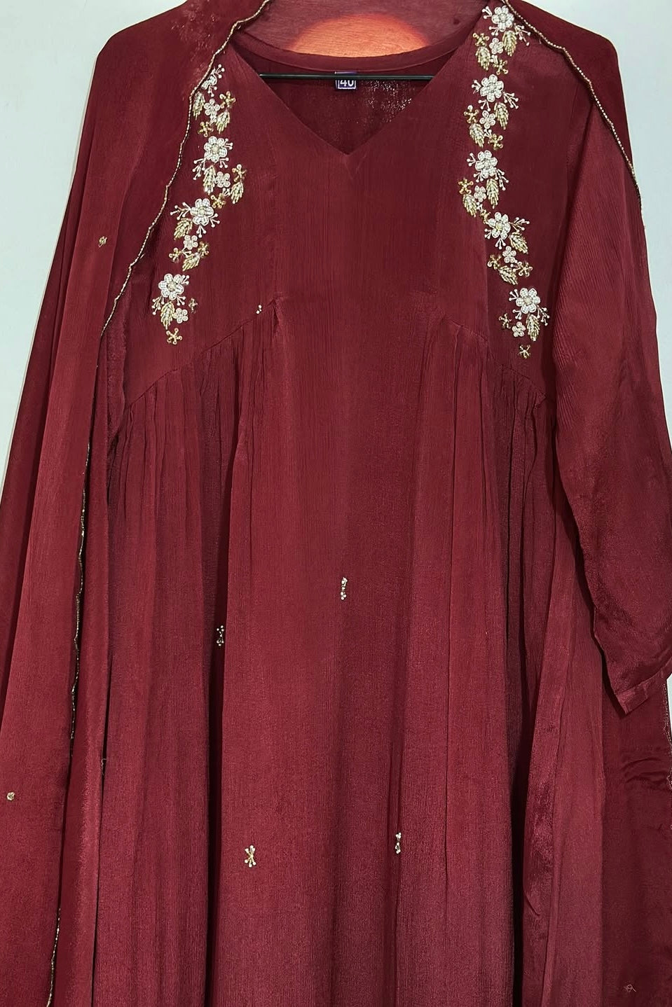 💫Zayna - Premium Chinnon anarkali kurta set