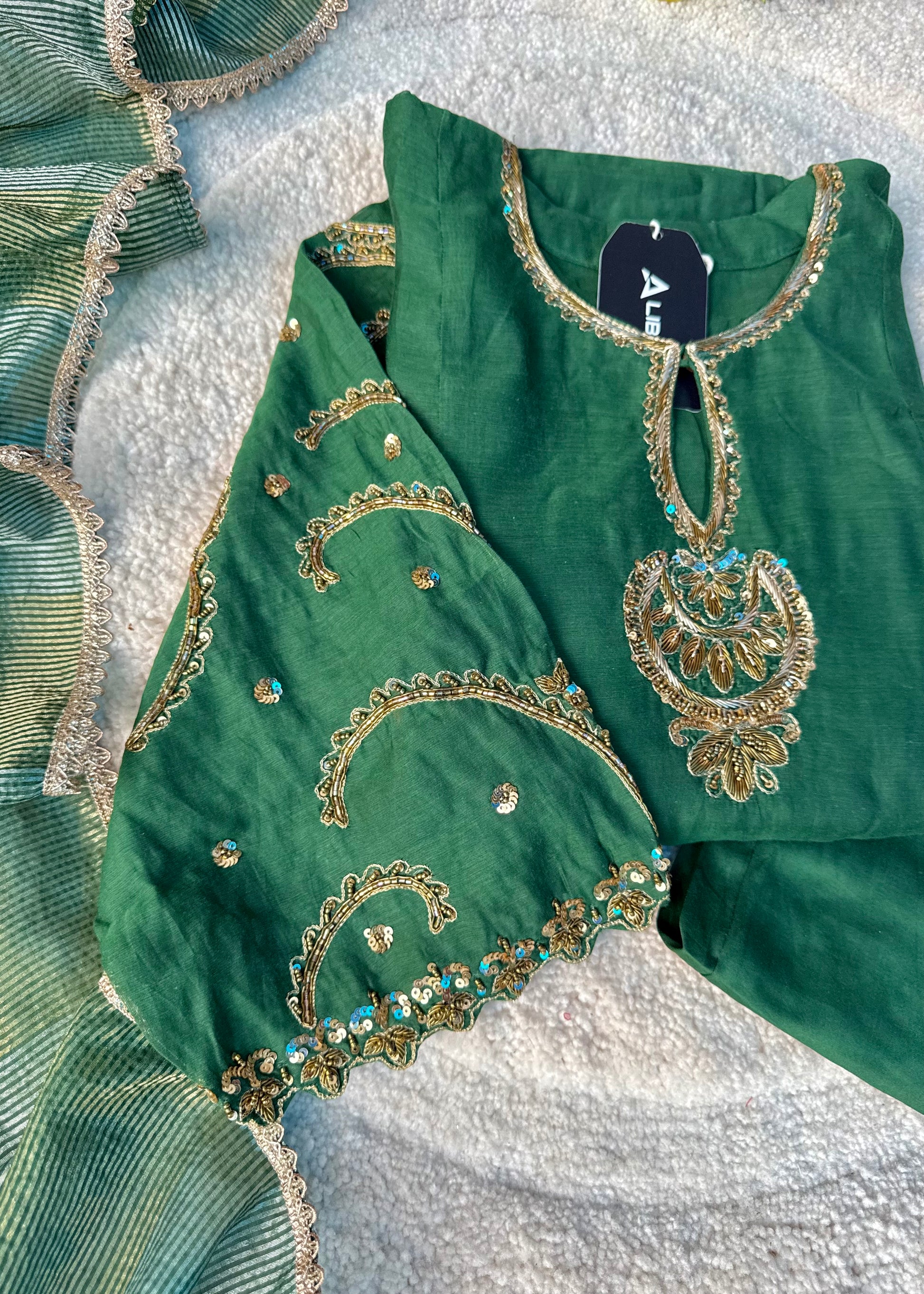“Myra” Premium Mul Chanderi A line Anarkali Kurta Set