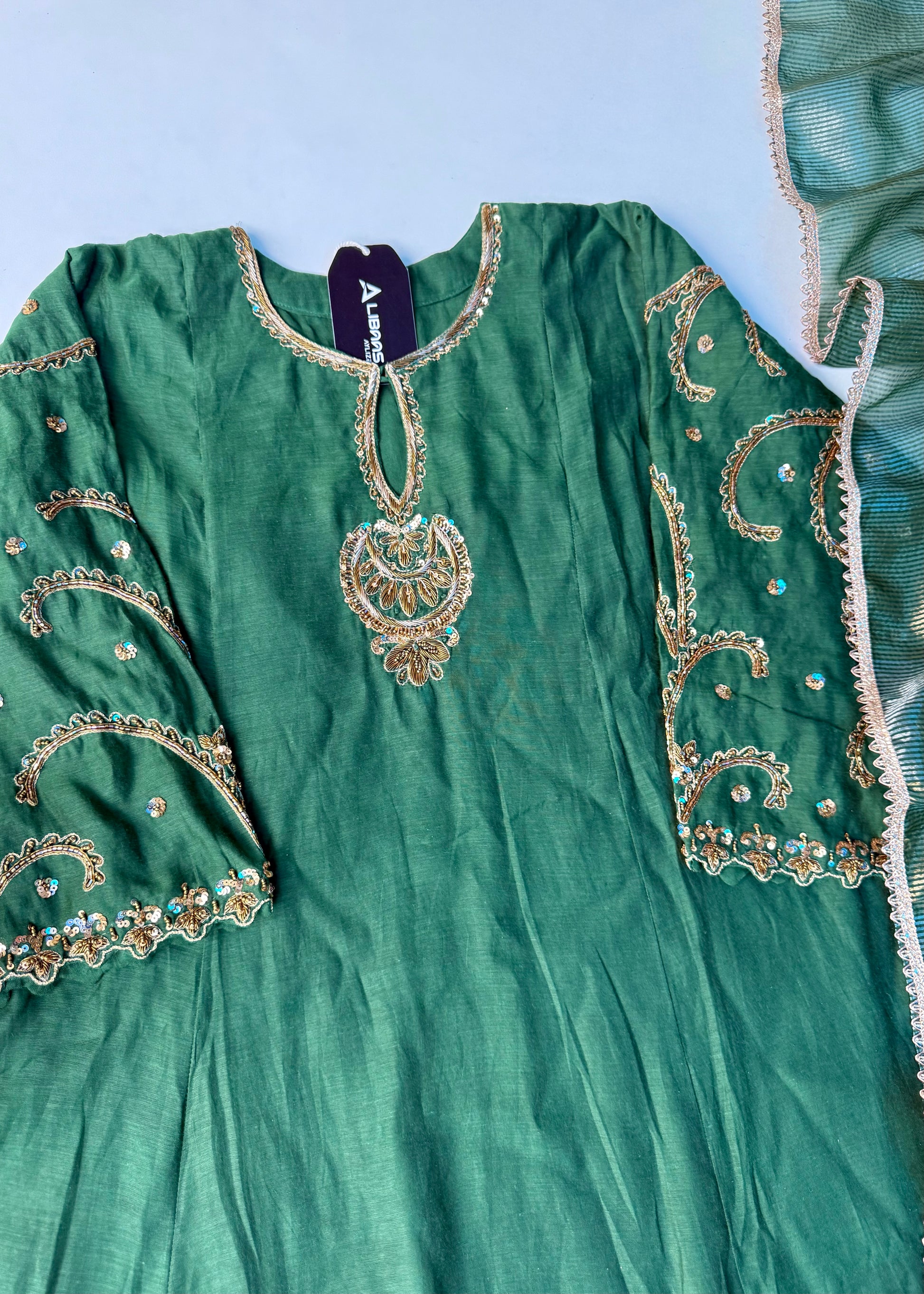 “Myra” Premium Mul Chanderi A line Anarkali Kurta Set