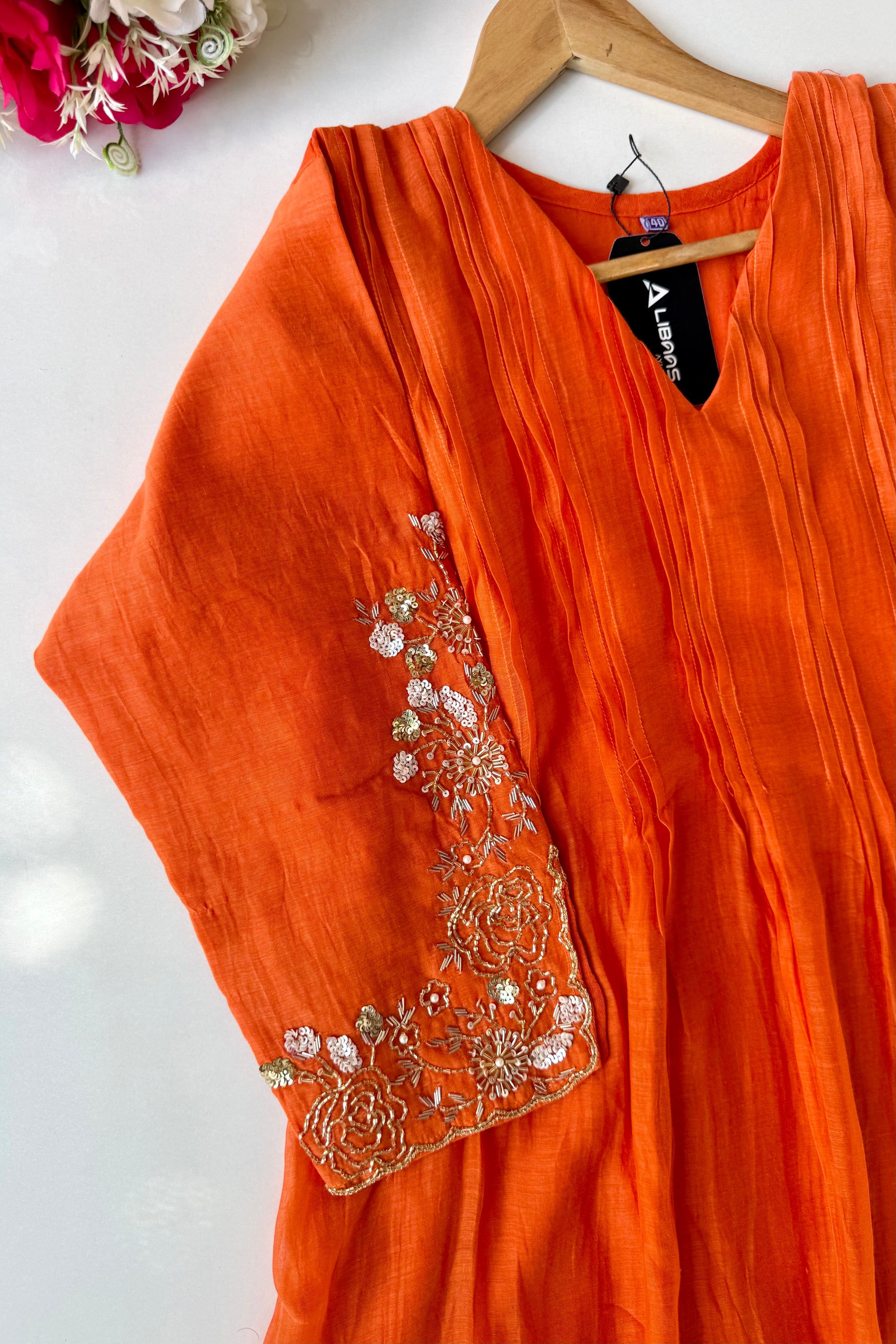 🛍️”Az025 – Premium Banaras Mul Chanderi A Line Kurta Set