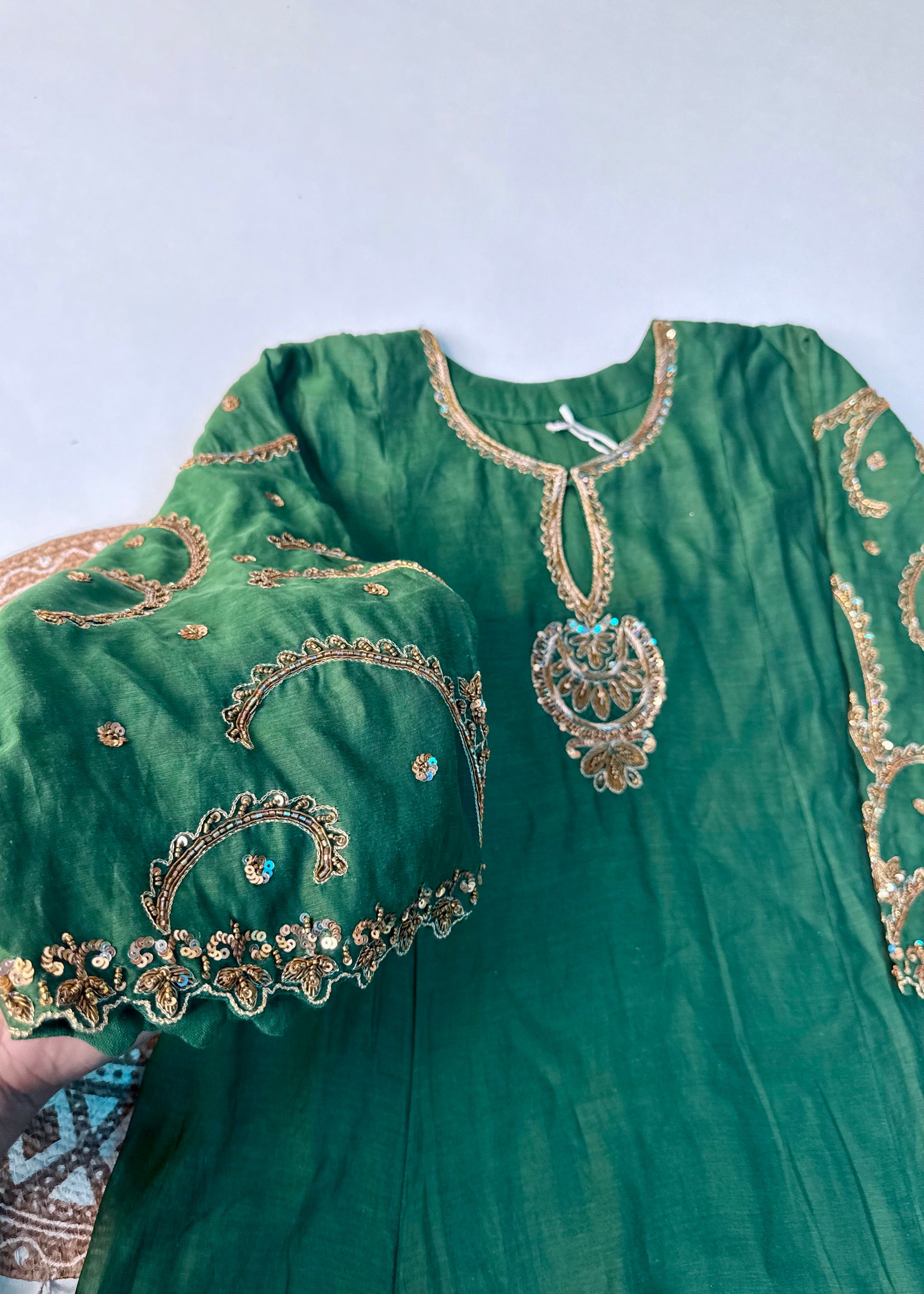 “Myra” Premium Mul Chanderi A line Anarkali Kurta Set