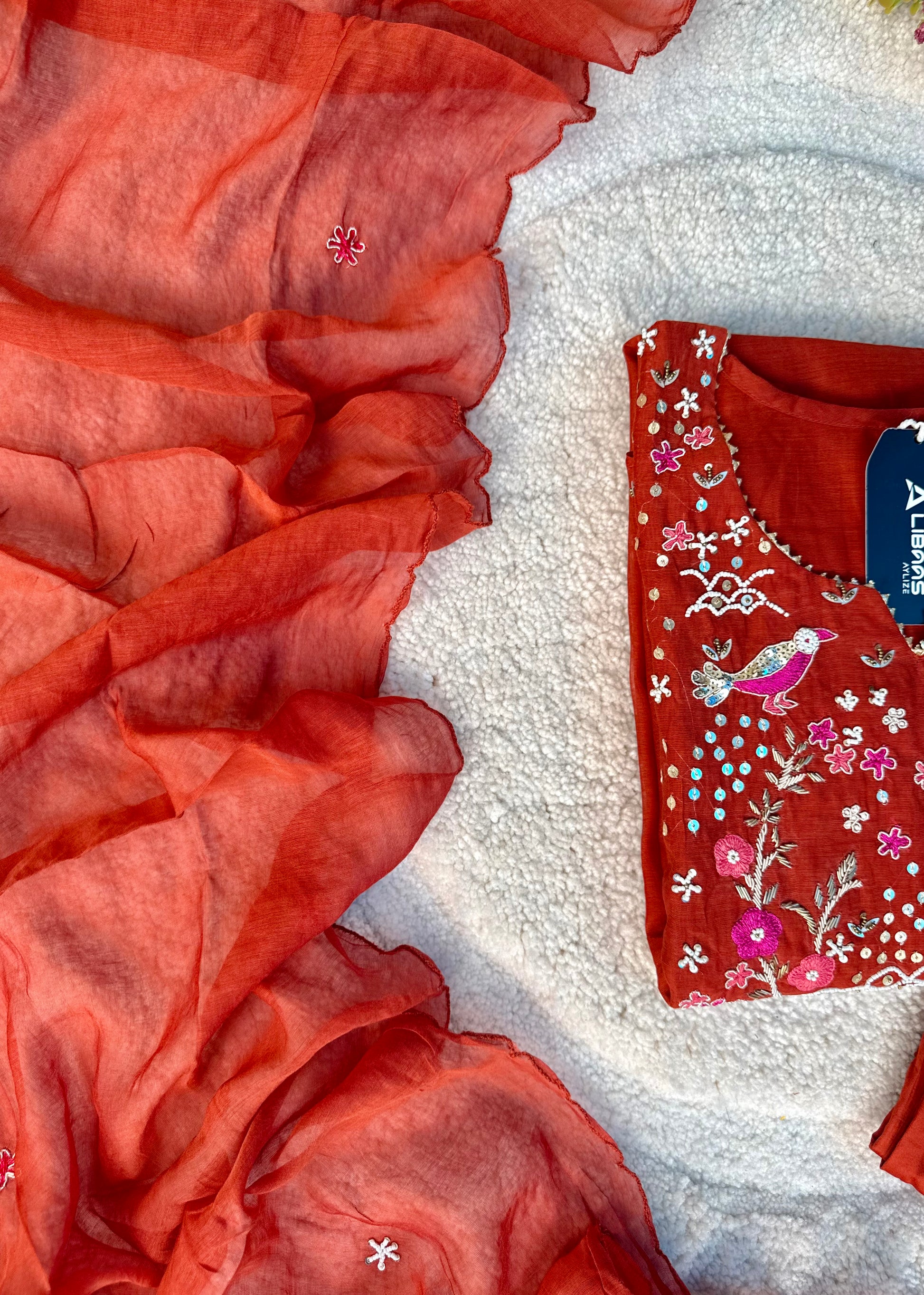 “Ishani” Premium Mul Chanderi A line Anarkali Kurta Set