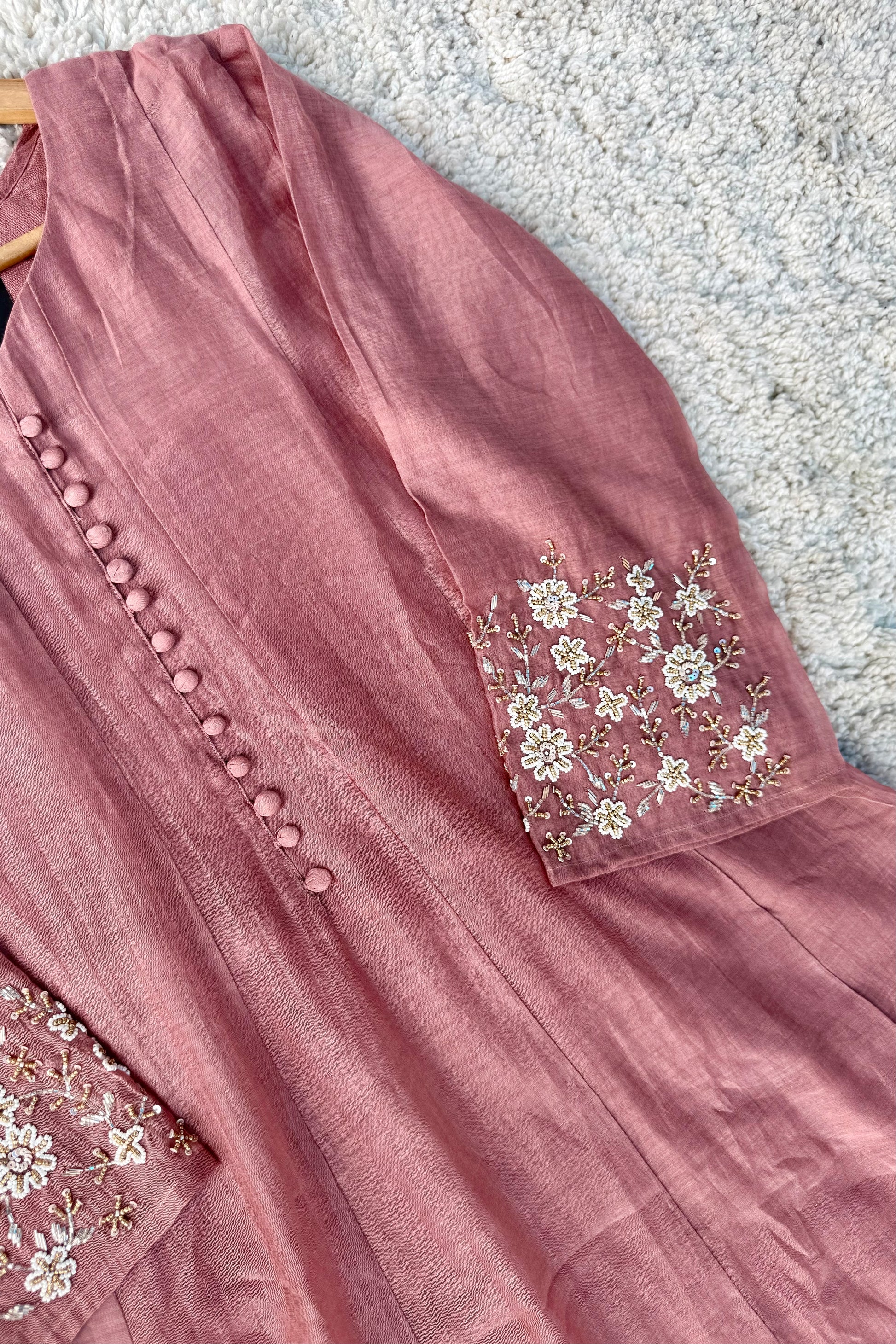 ✨Ay10- Beautiful Mul Chanderi A Line Kurta set