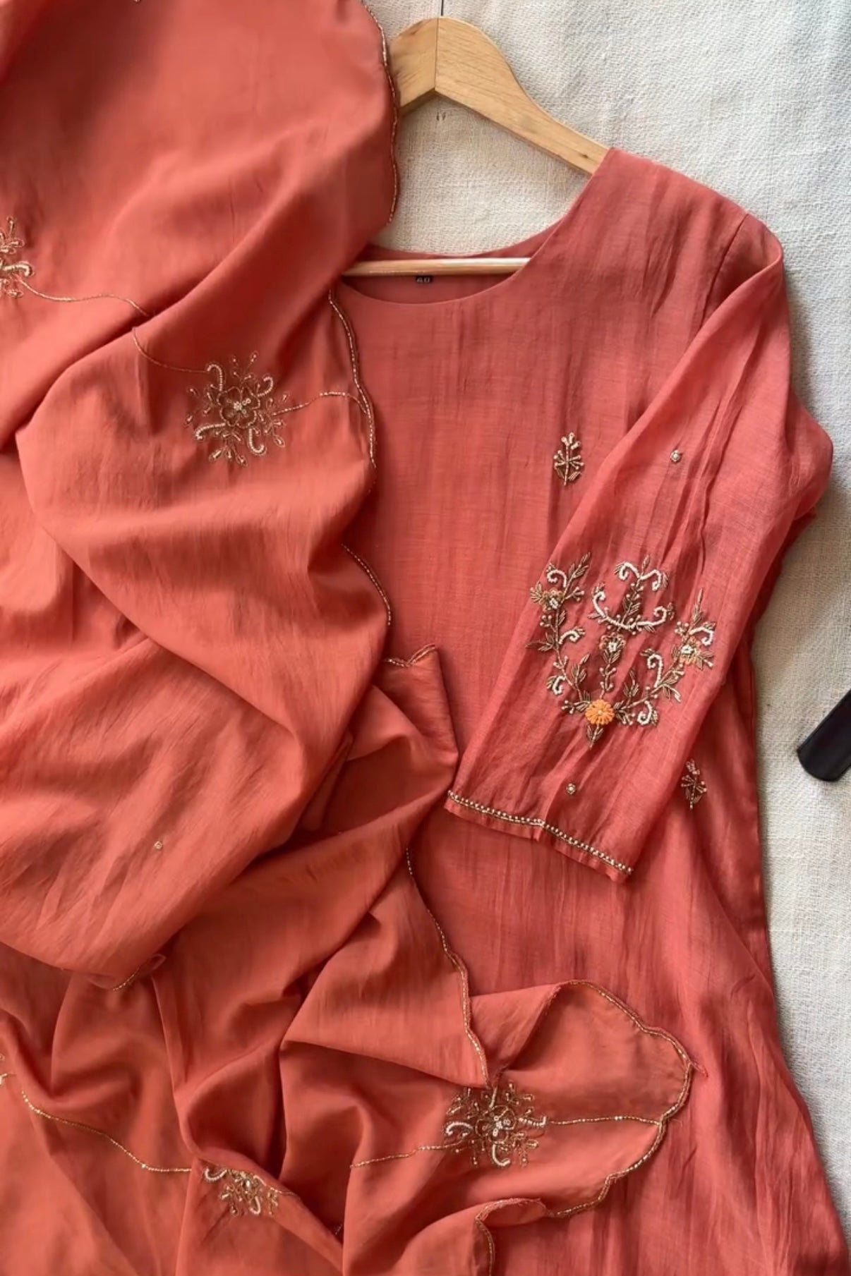 “Iqrah” premium Mul-Chanderi Party wear A Line suit set