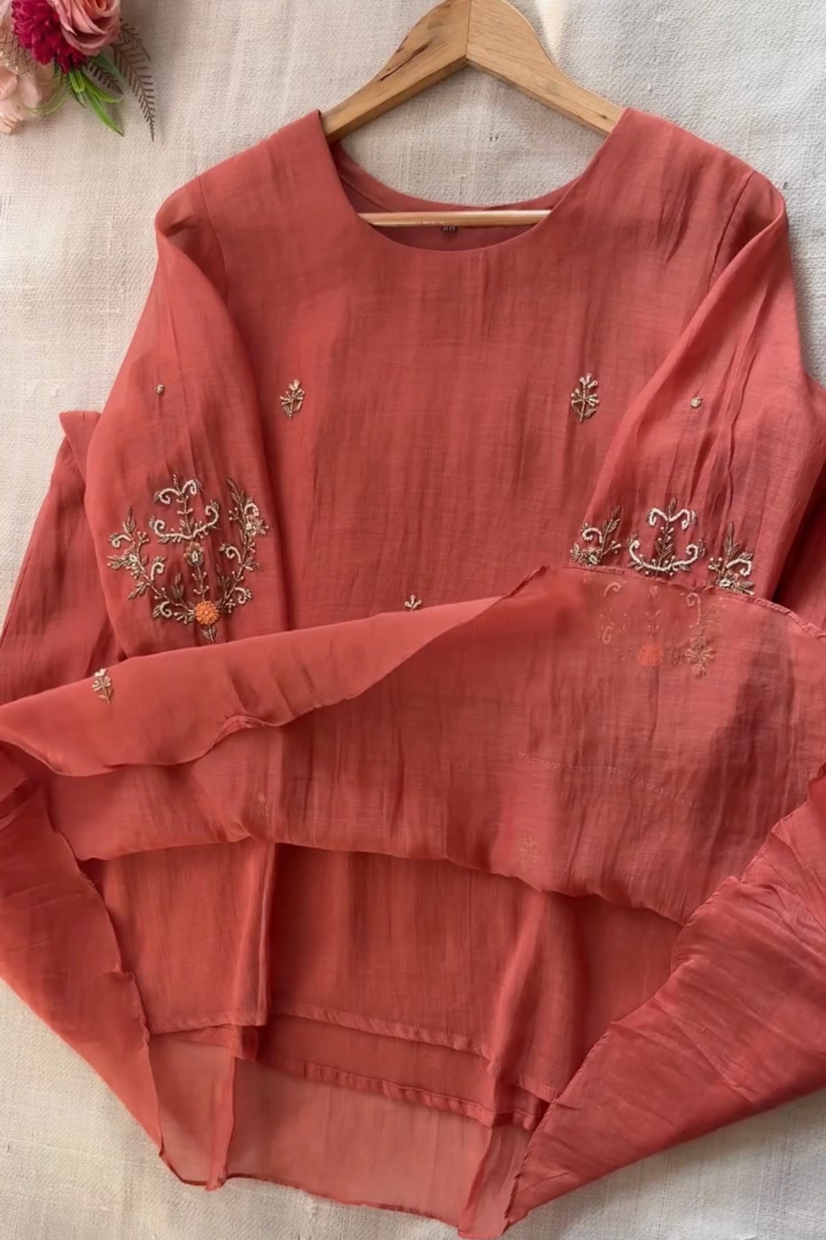 “Iqrah” premium Mul-Chanderi Party wear A Line suit set