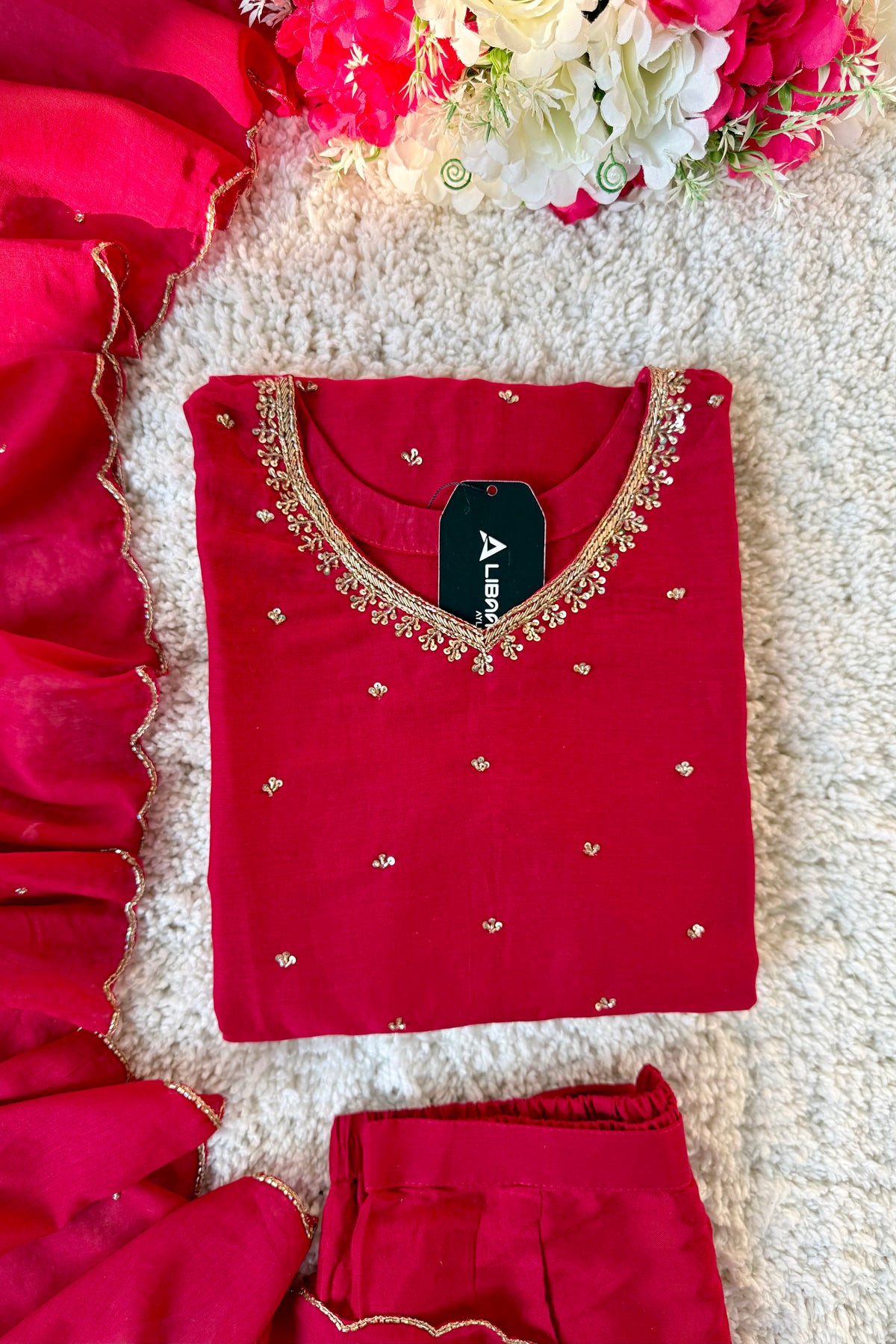 ✨Aditi - Karwa Chauth Special Mul Chanderi A-Line Kurta sets