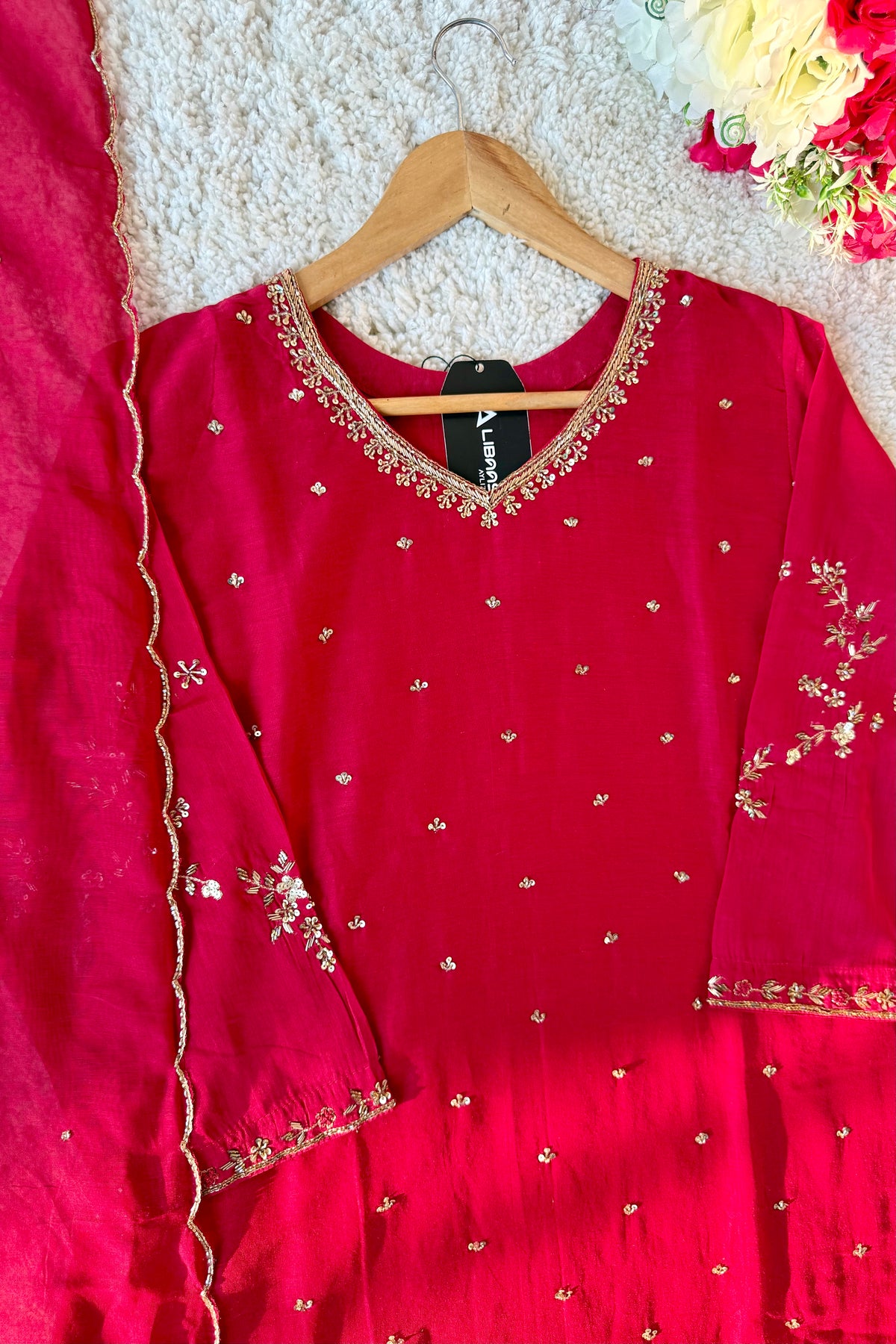 ✨Aditi - Karwa Chauth Special Mul Chanderi A-Line Kurta sets