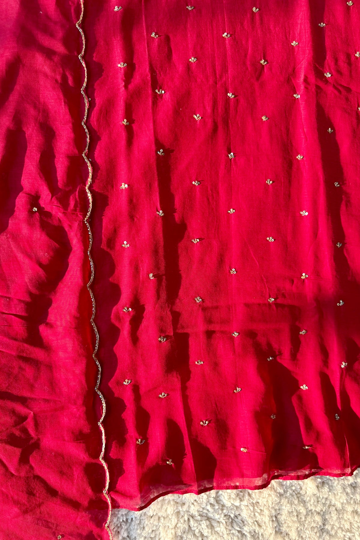 ✨Aditi - Karwa Chauth Special Mul Chanderi A-Line Kurta sets