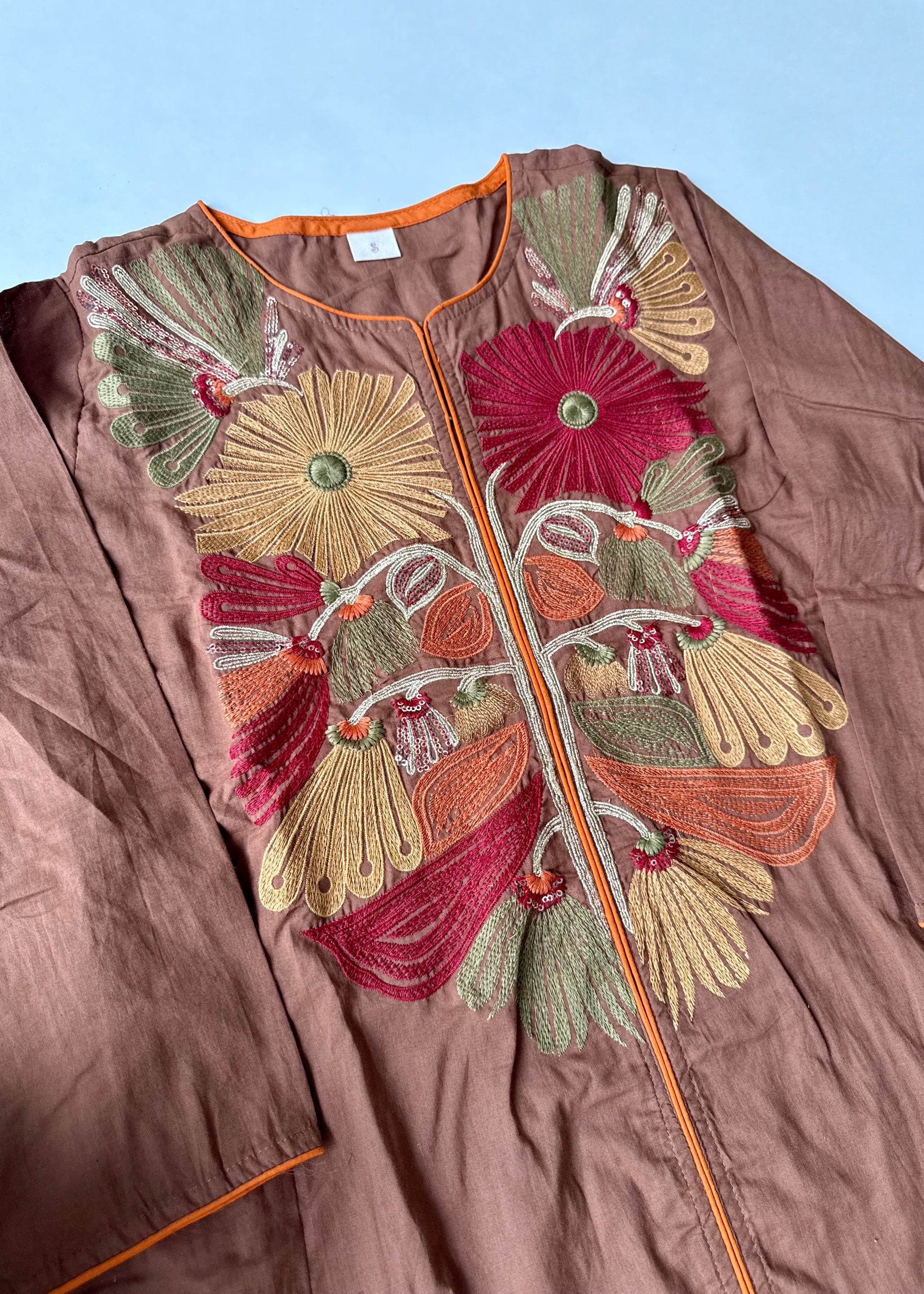 “Elegant” Embroidered Mul Cotton Kurta Set