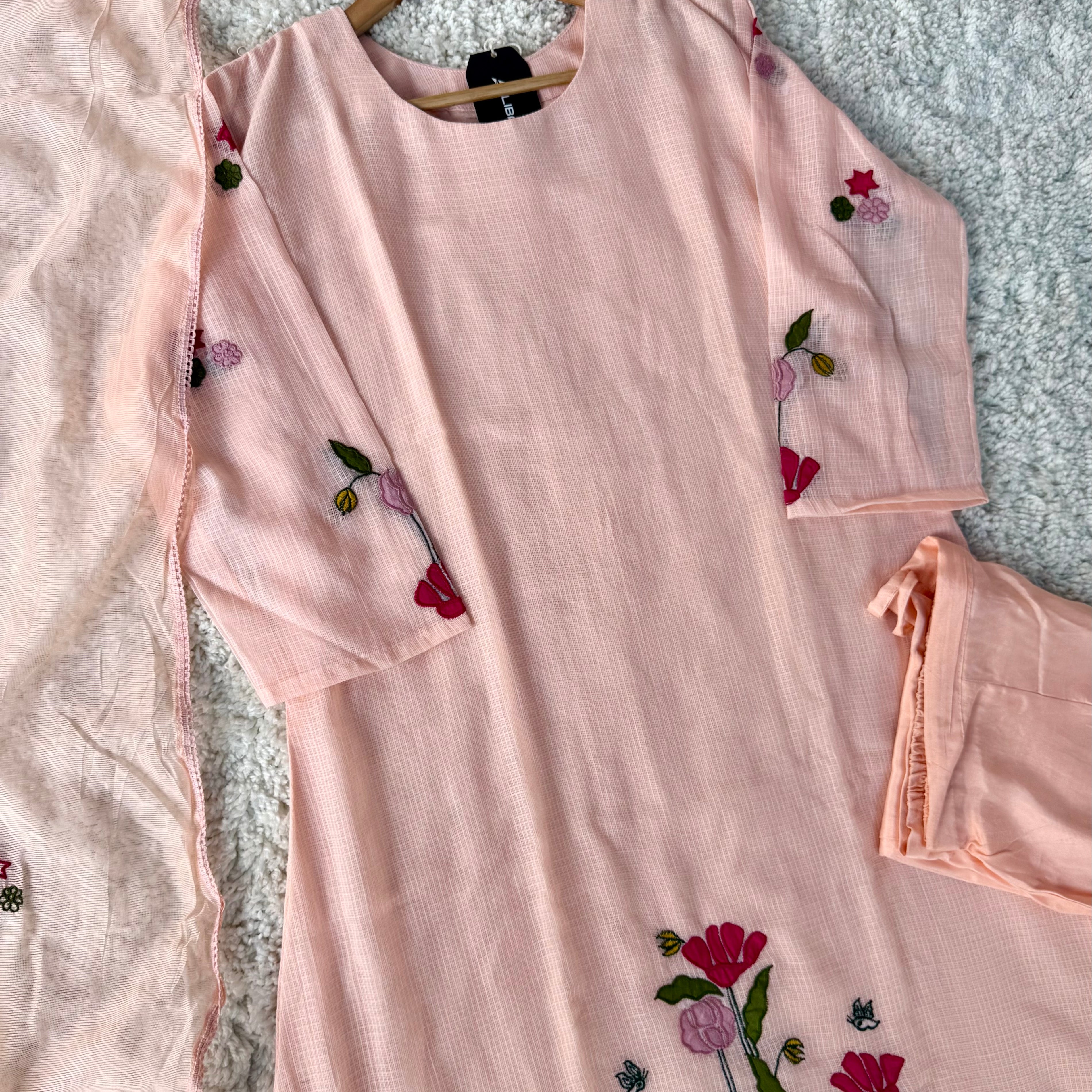 Gulnoor – Beautifully crafted Kota A-Line Kurta Set