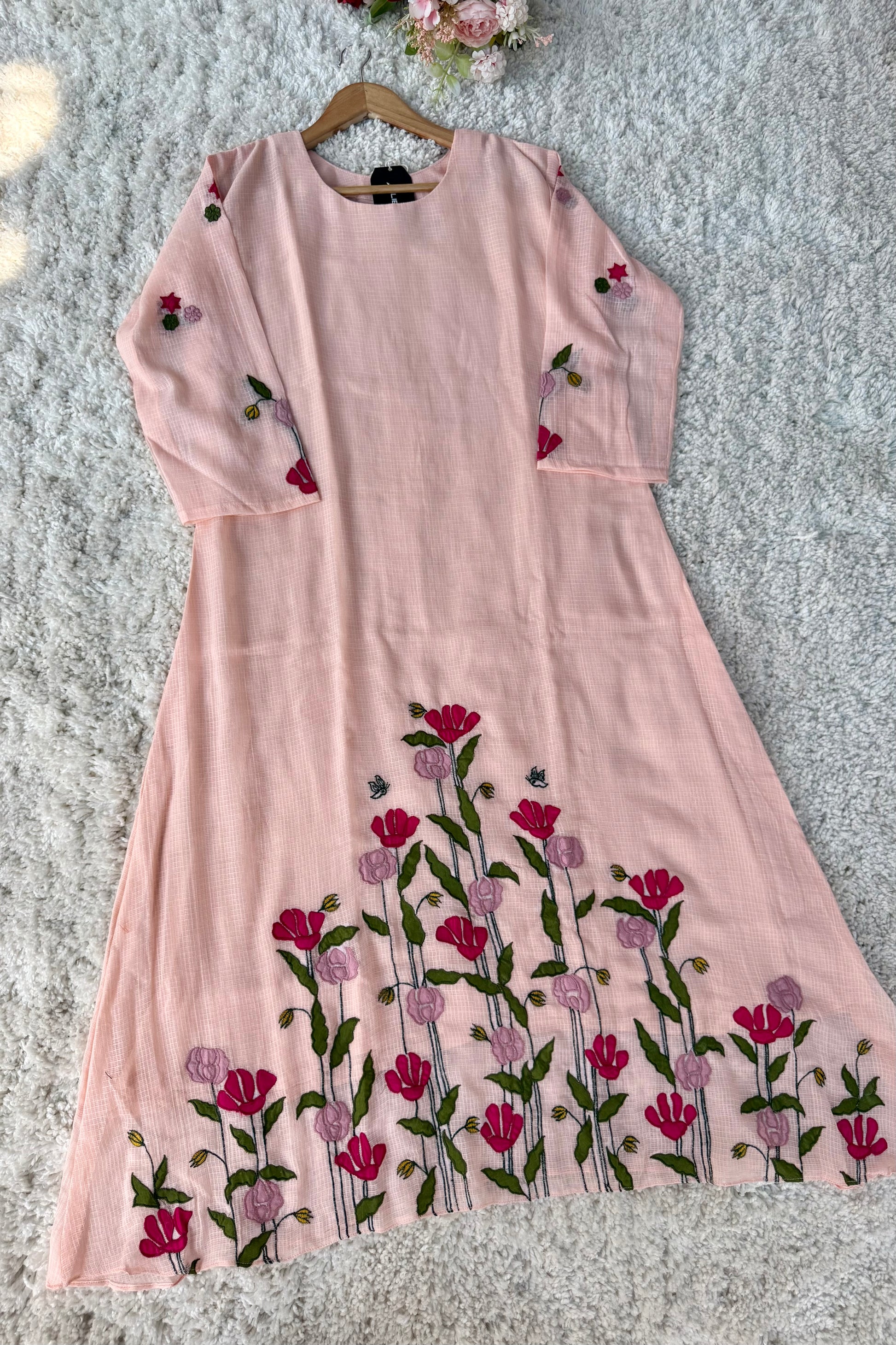 Gulnoor – Beautifully crafted Kota A-Line Kurta Set