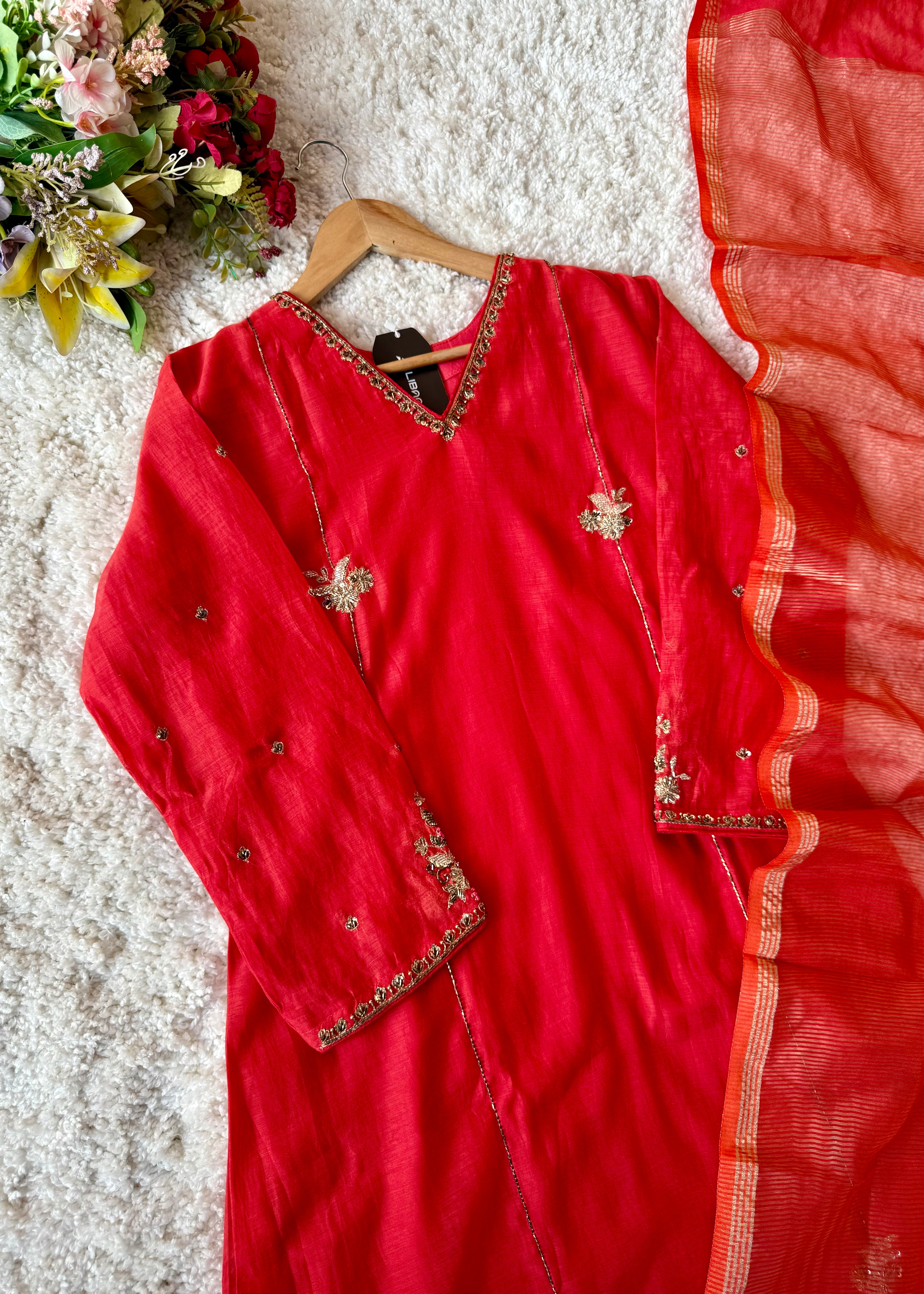 “Aavya” Premium Mul Chanderi A-Line Suit 💕