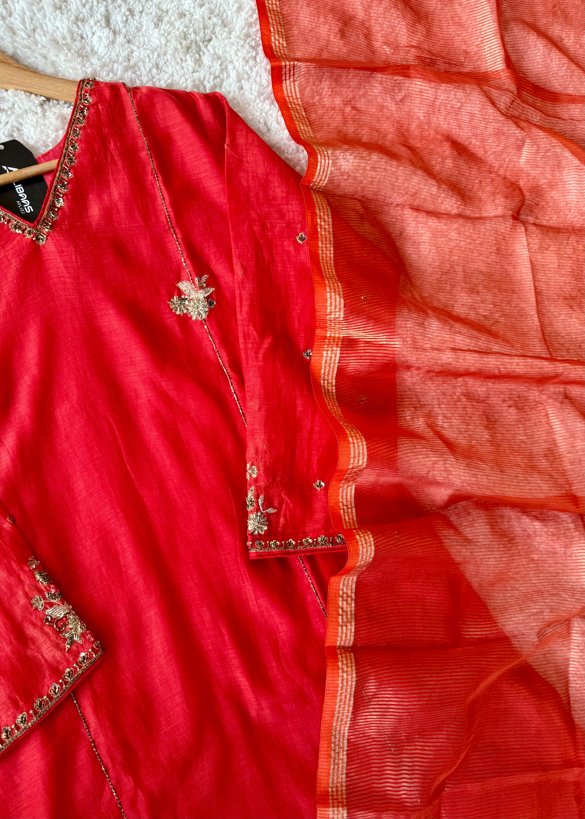 “Aavya” Premium Mul Chanderi A-Line Suit 💕