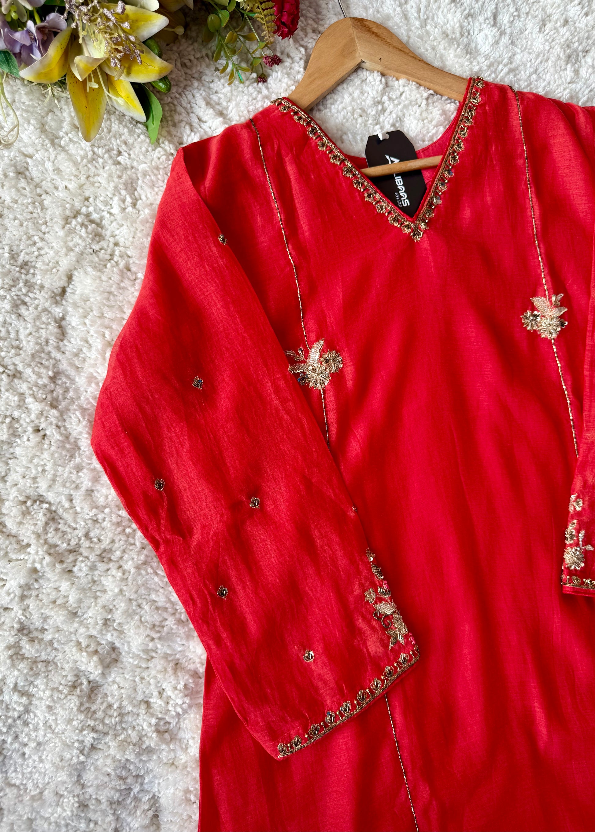 “Aavya” Premium Mul Chanderi A-Line Suit 💕
