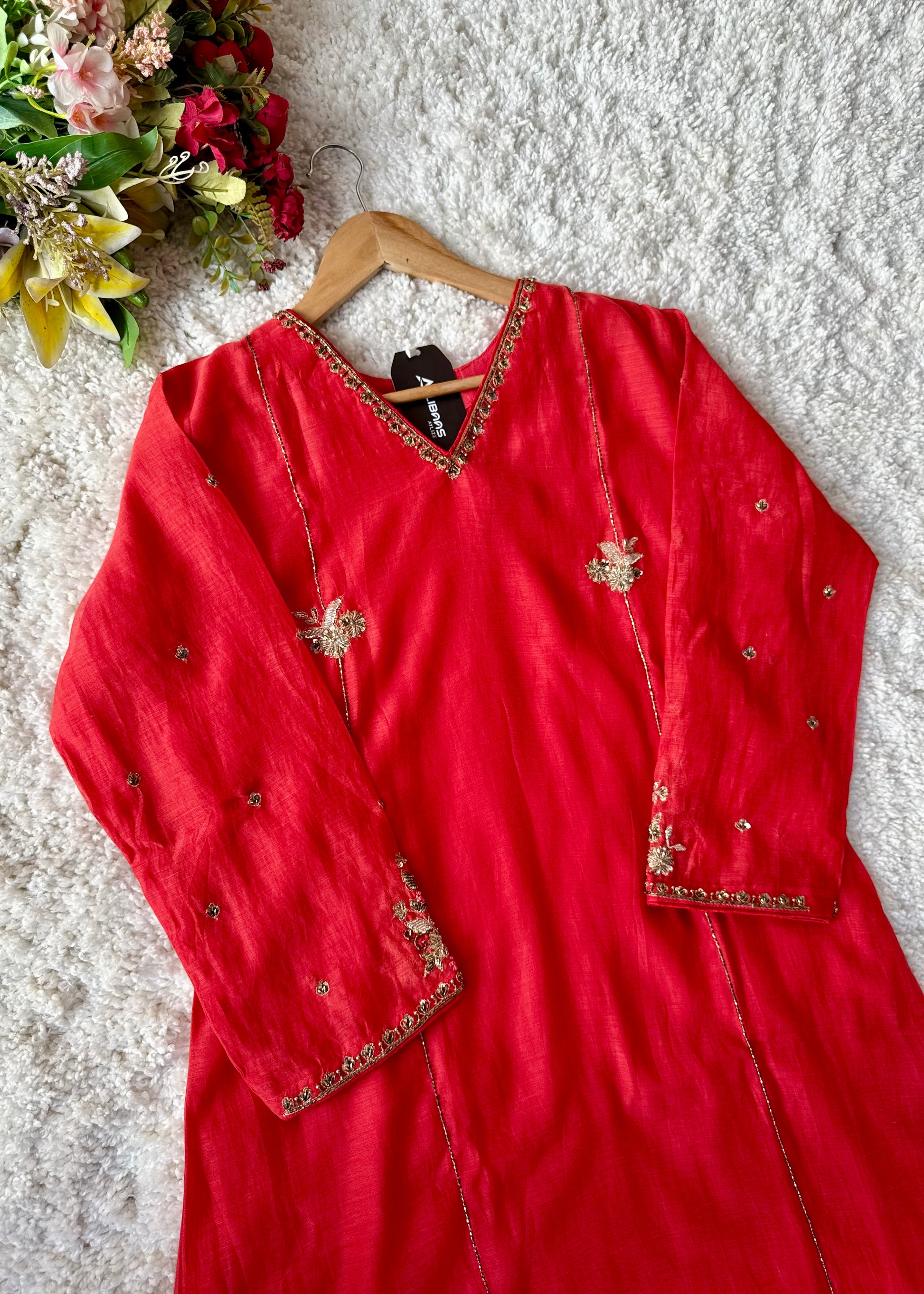 “Aavya” Premium Mul Chanderi A-Line Suit 💕