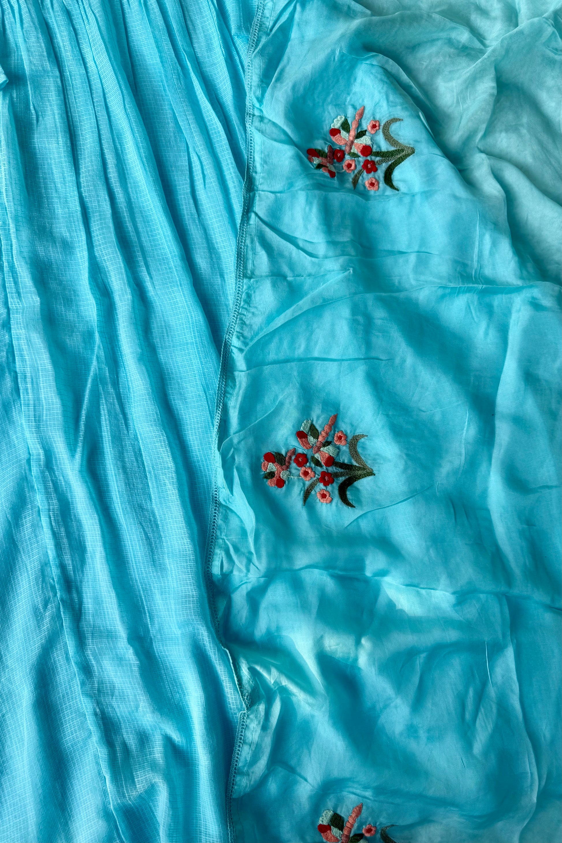 “Doria” Premium Kota Embroidered Anarkali Kurta Set