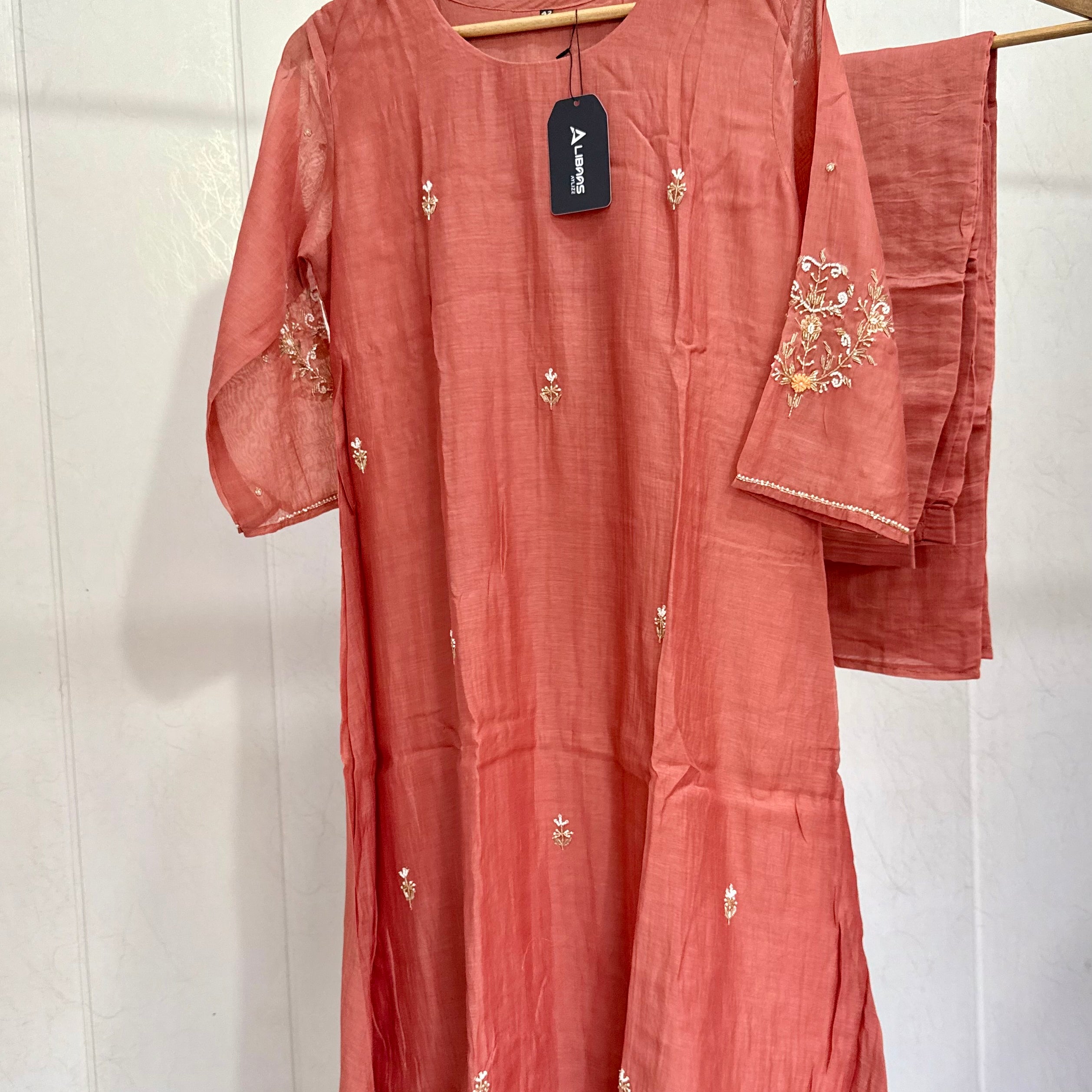 “Iqrah” premium Mul-Chanderi Party wear A Line suit set
