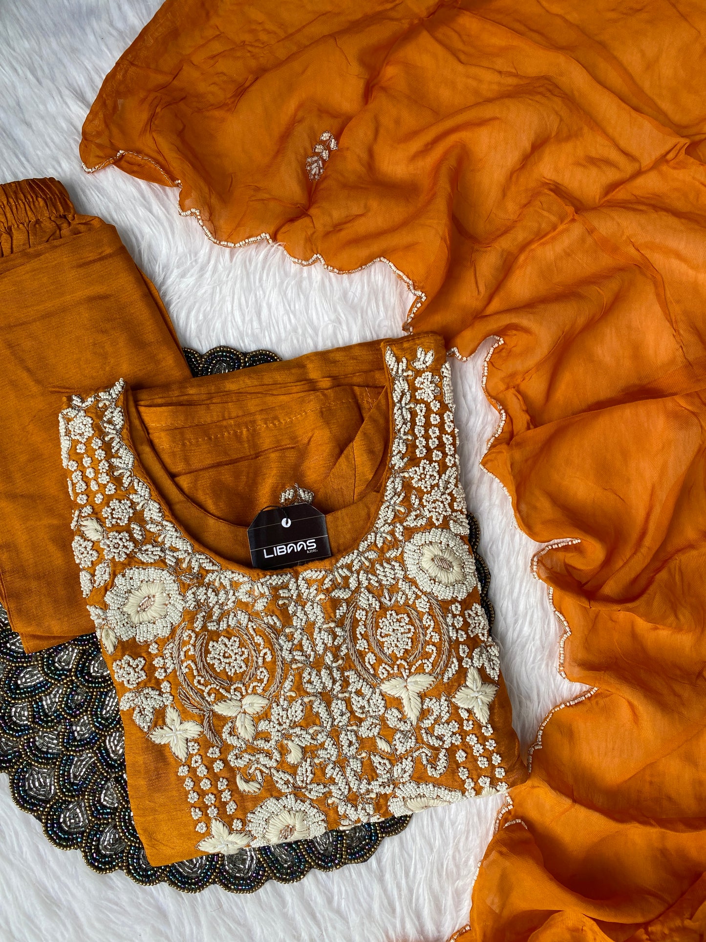 “ SUHANA” A very beautiful festival wear special rust orange set