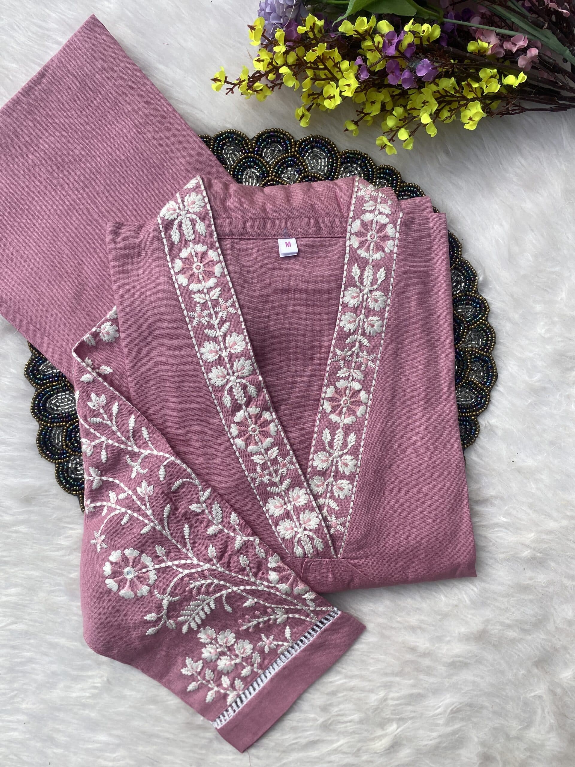 “Rusk” Premium cotton kurti pant set