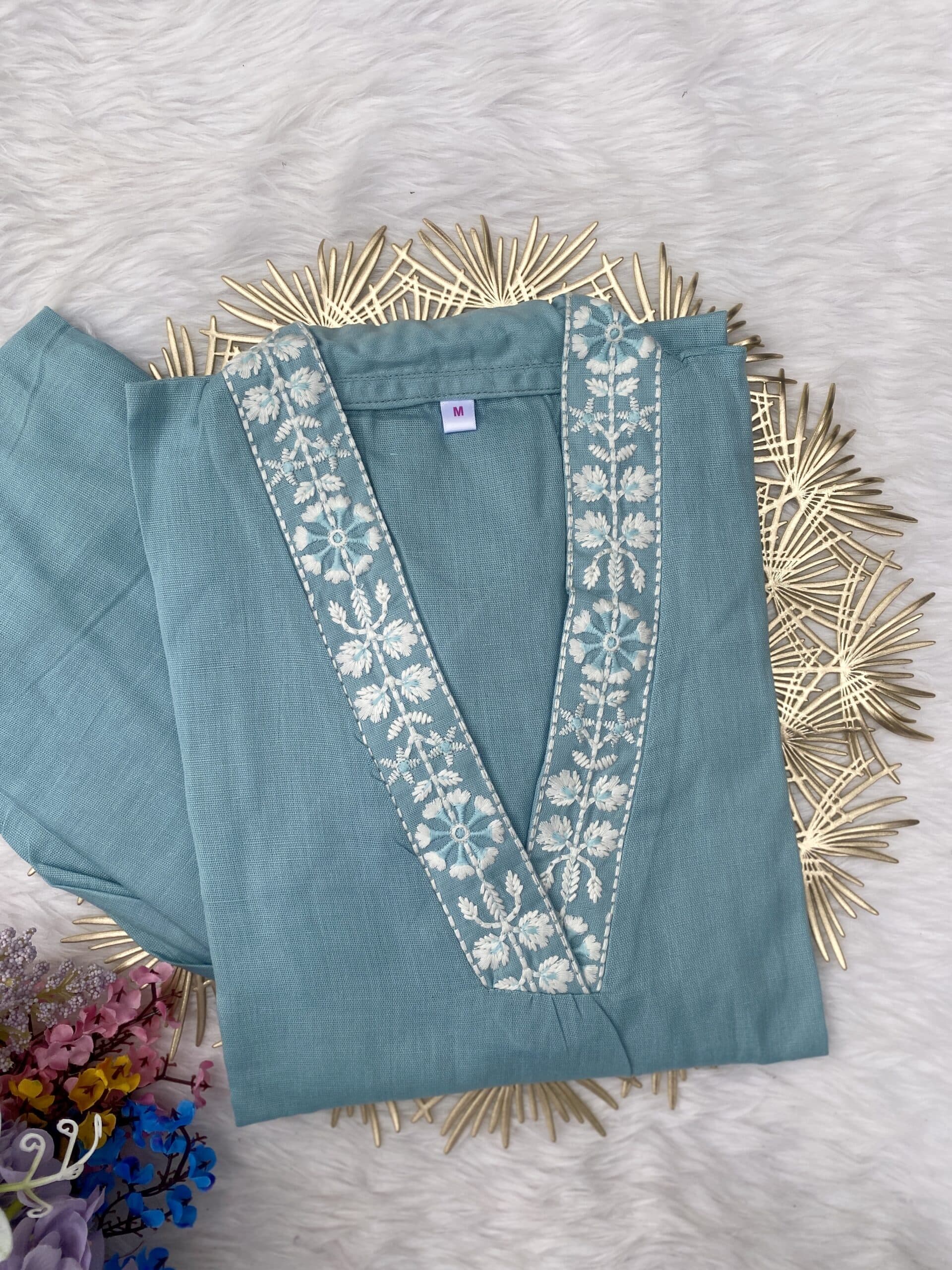 “Rusk” Premium cotton kurti pant set