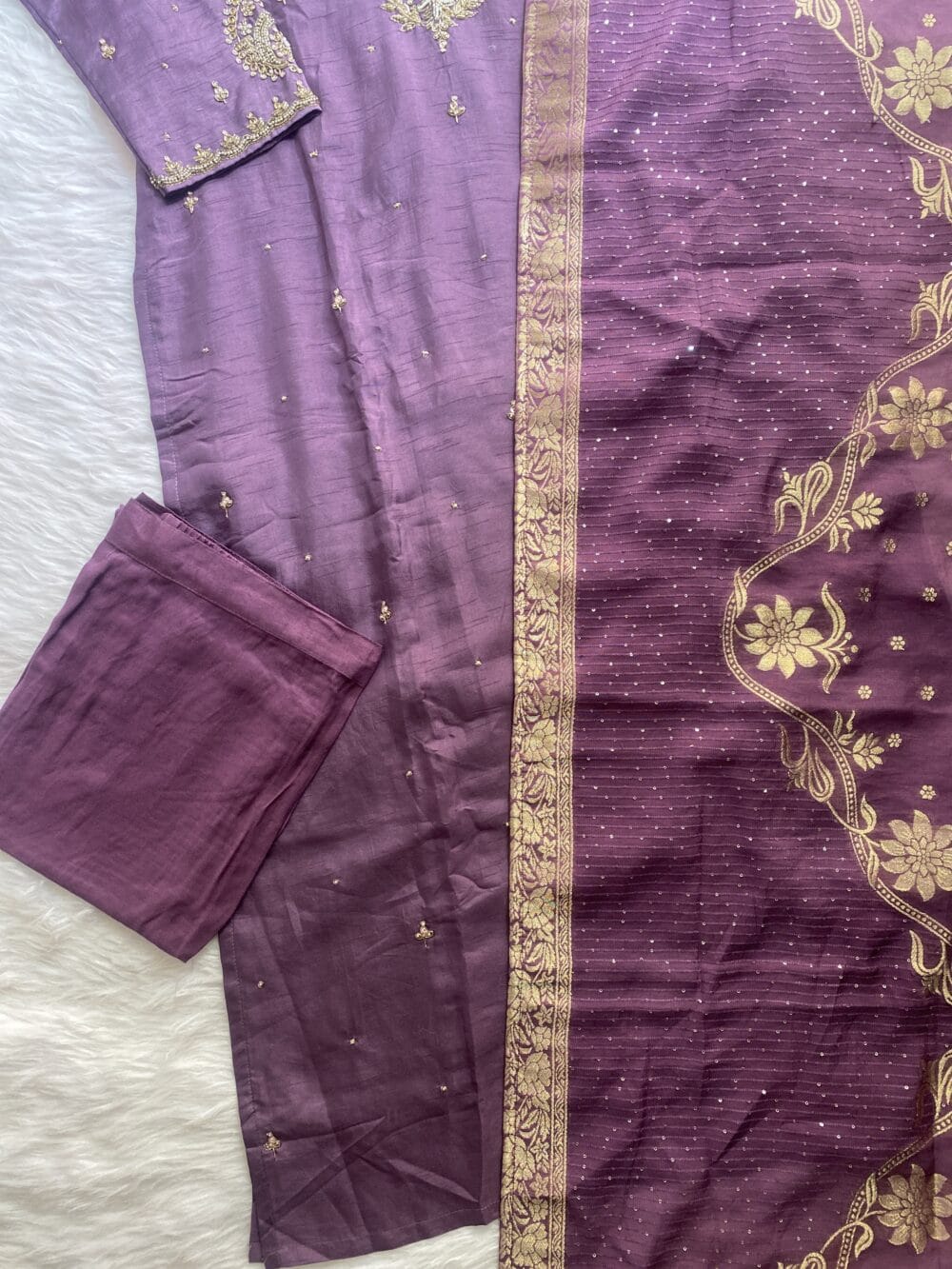 “Rameen” Eid special heavy work kurta set