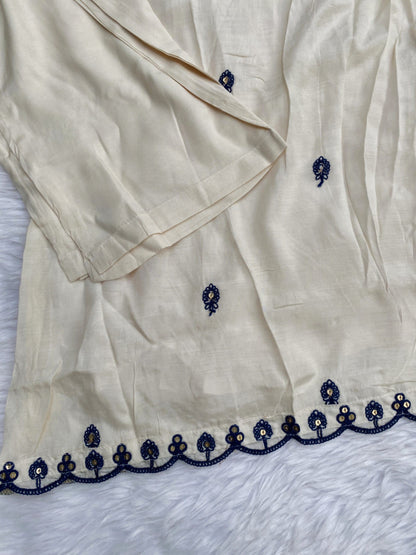 “Umang” Muslin silk anarkali kurti bottom with dupatta set