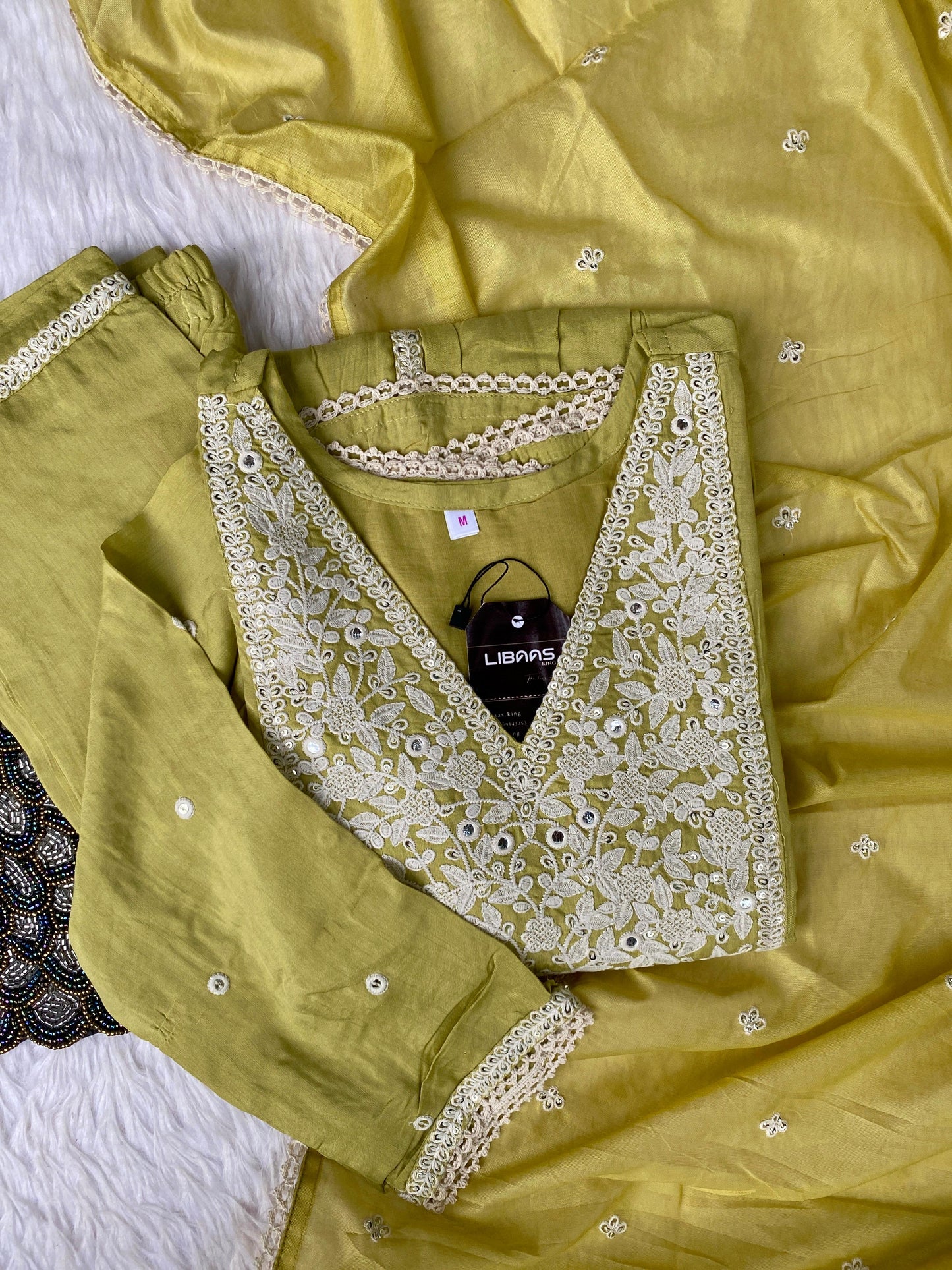 "Dastoor” Muslin silk anarkali kurti bottom with dupatta set