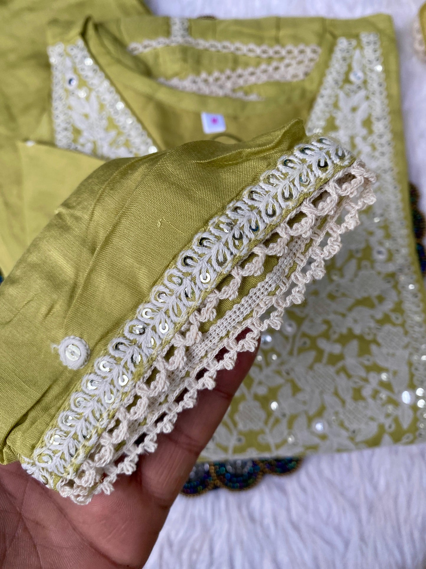 "Dastoor” Muslin silk anarkali kurti bottom with dupatta set