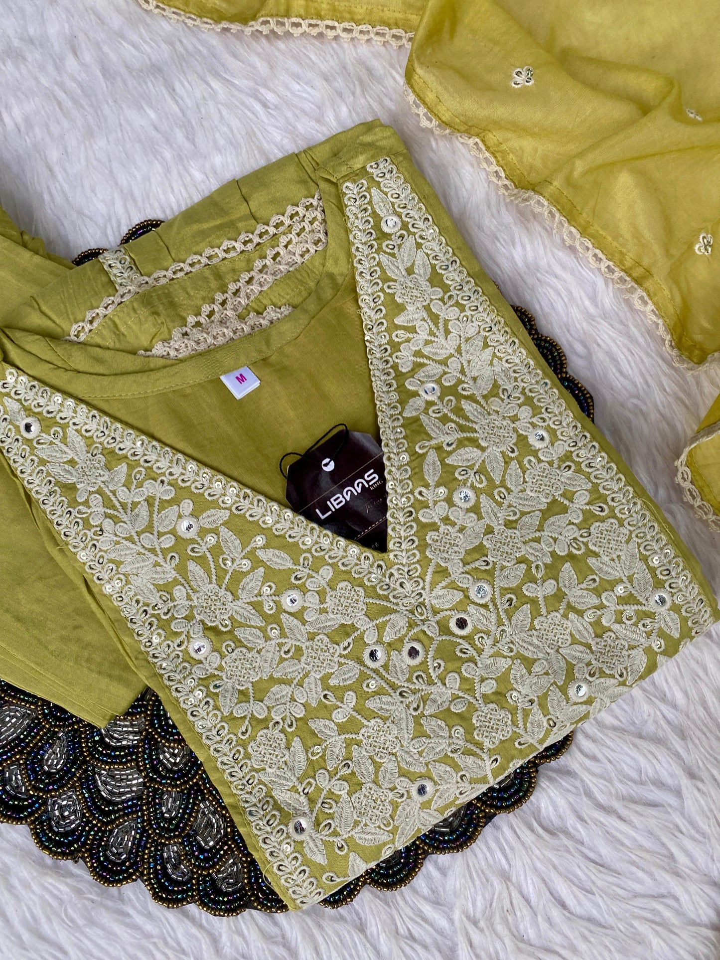 "Dastoor” Muslin silk anarkali kurti bottom with dupatta set