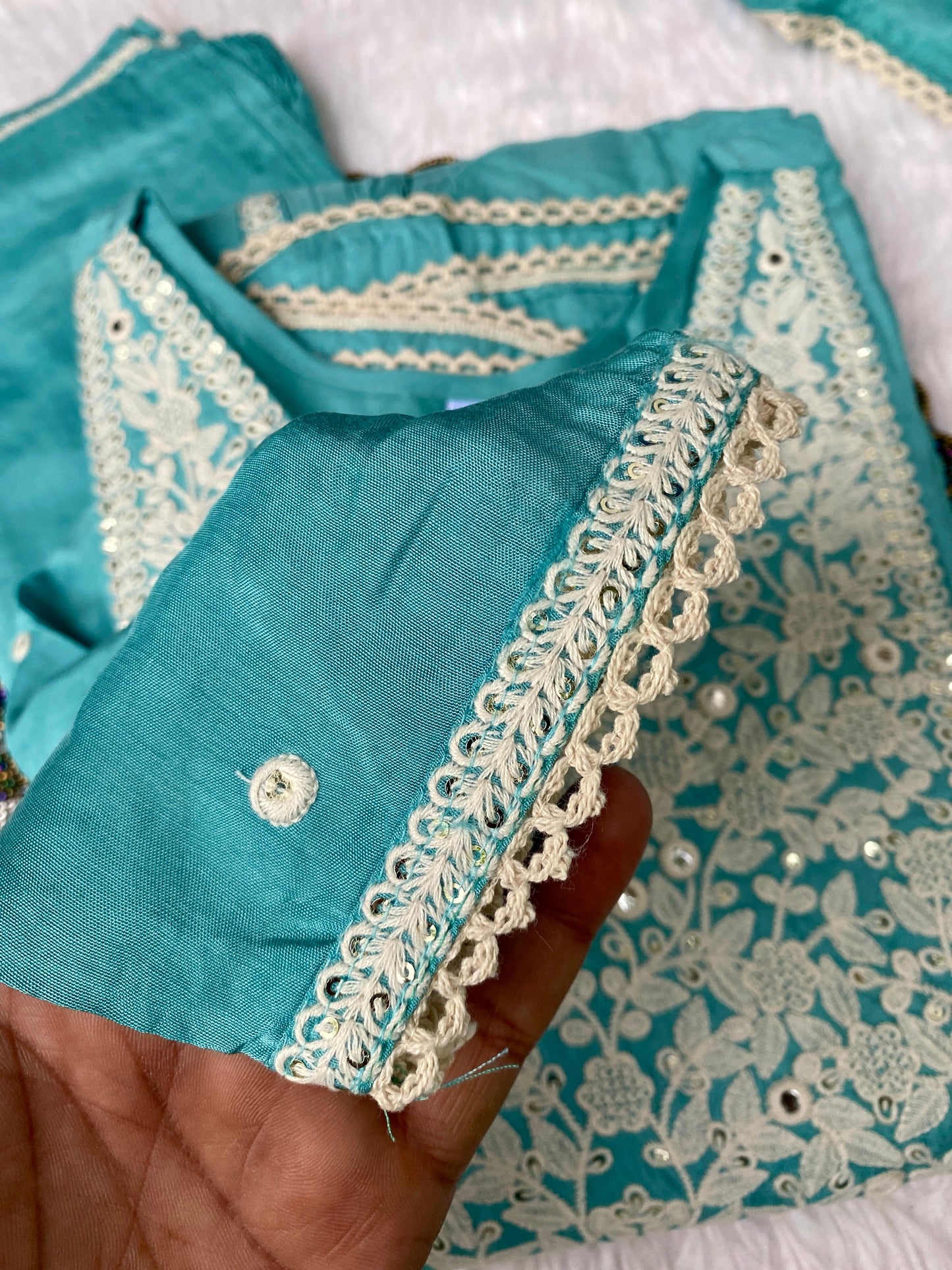 "Dastoor” Muslin silk anarkali kurti bottom with dupatta set