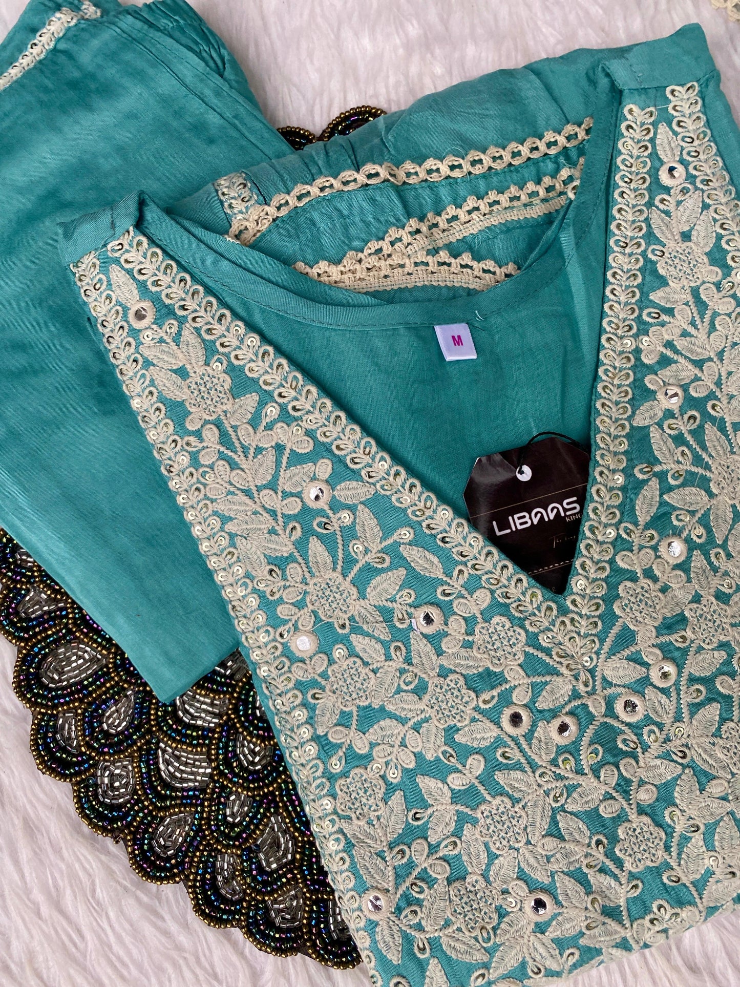 "Dastoor” Muslin silk anarkali kurti bottom with dupatta set