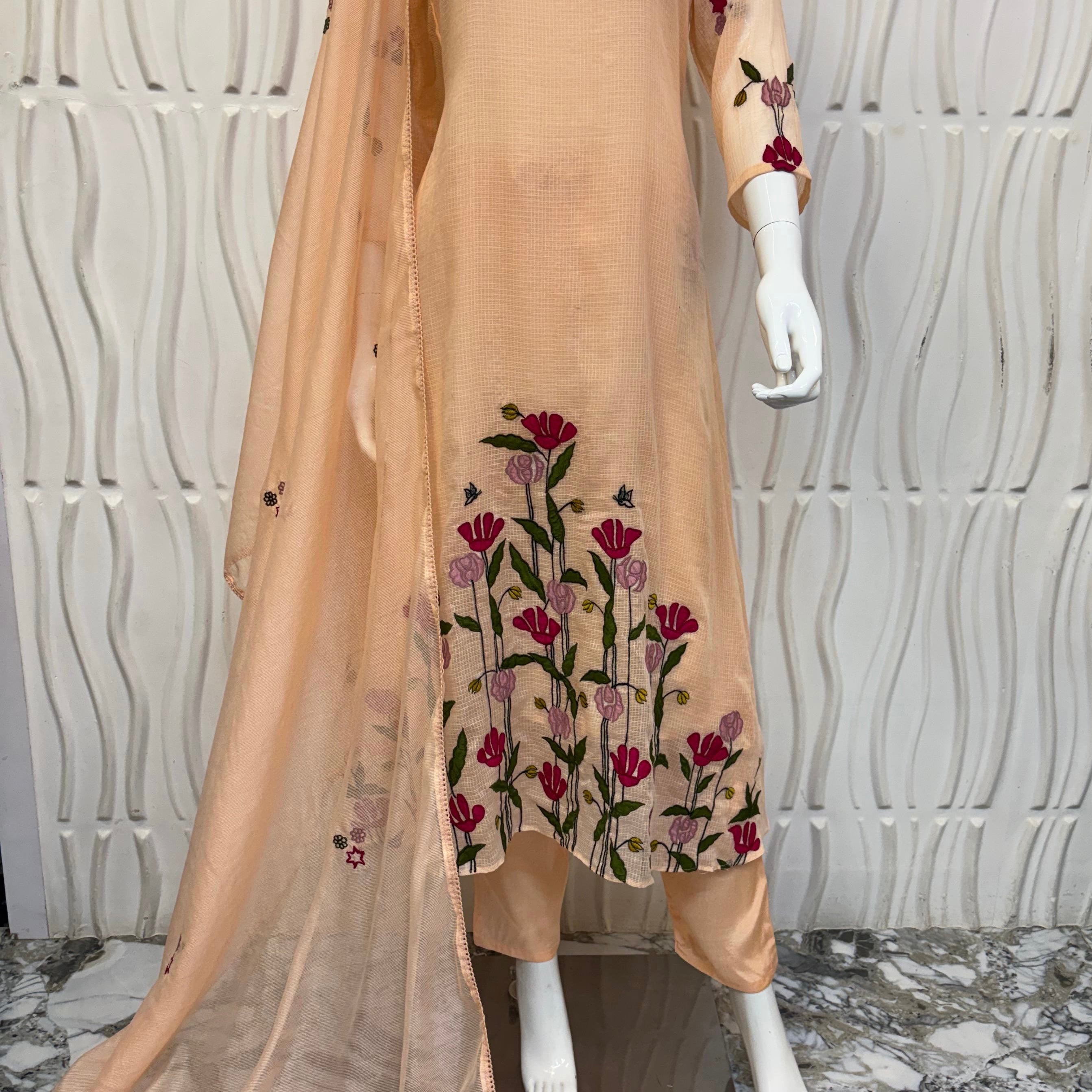 Gulnoor – Beautifully crafted Kota A-Line Kurta Set