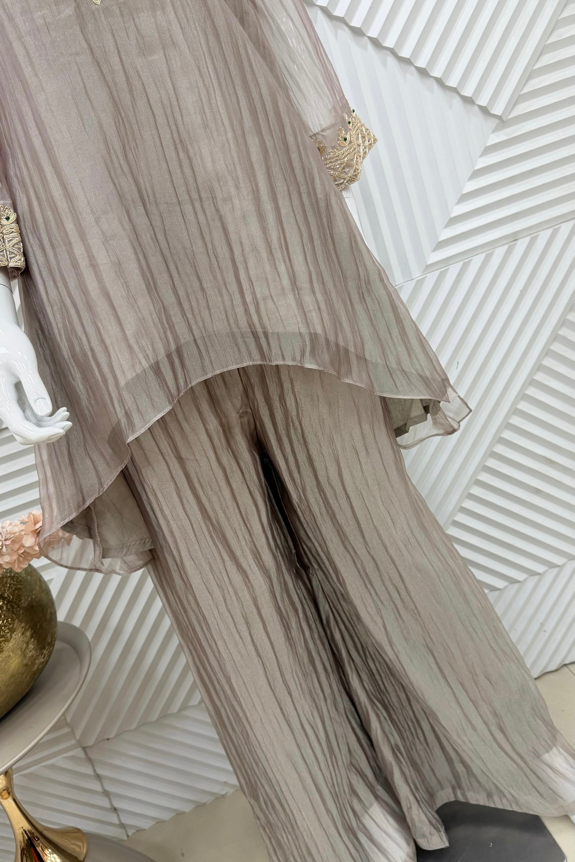🛍️”Natasha –  Premium Tissue Kaftan Set &amp; Indo-Western Co-ord Set